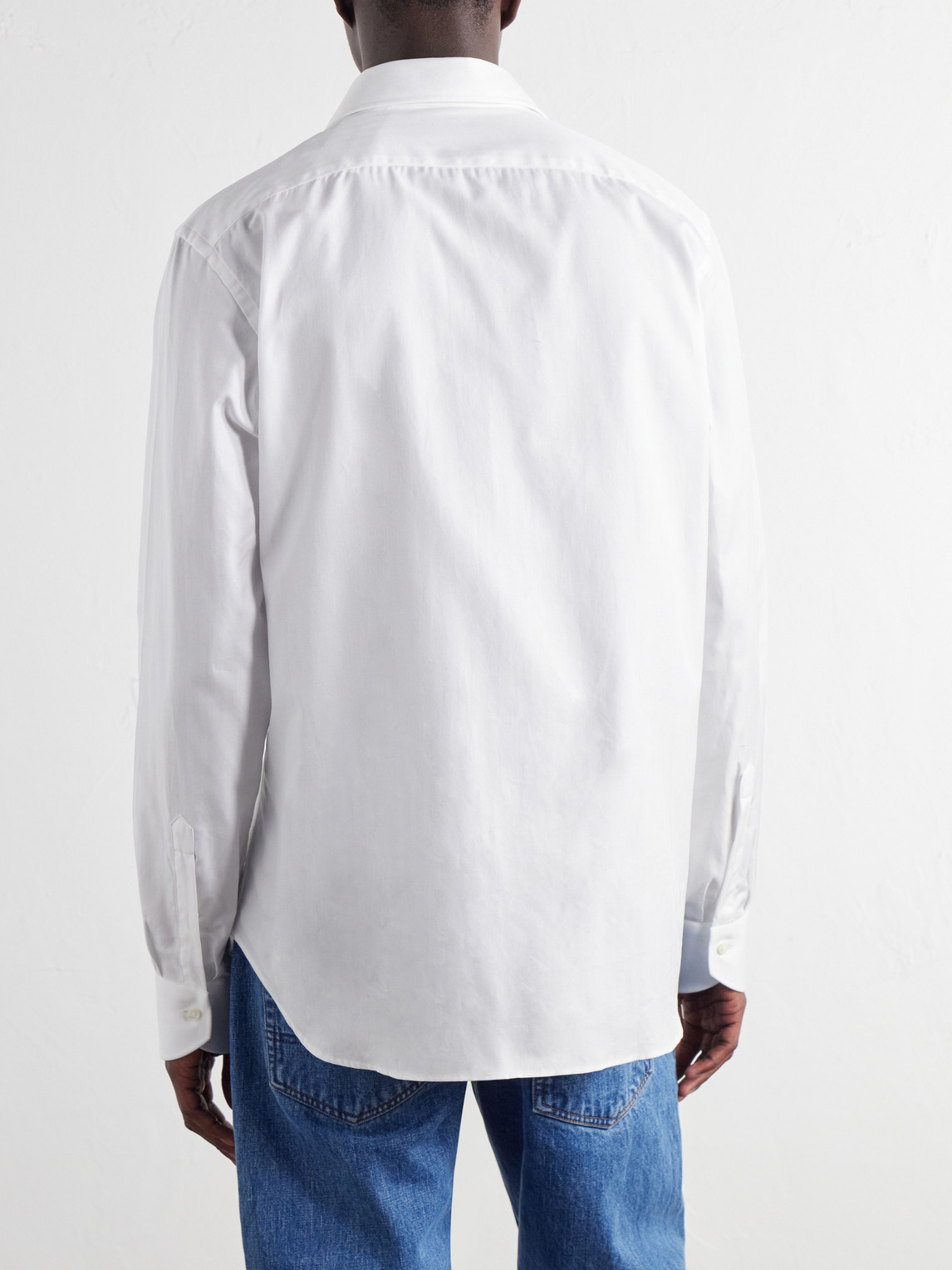 Cotton-Herringbone Shirt