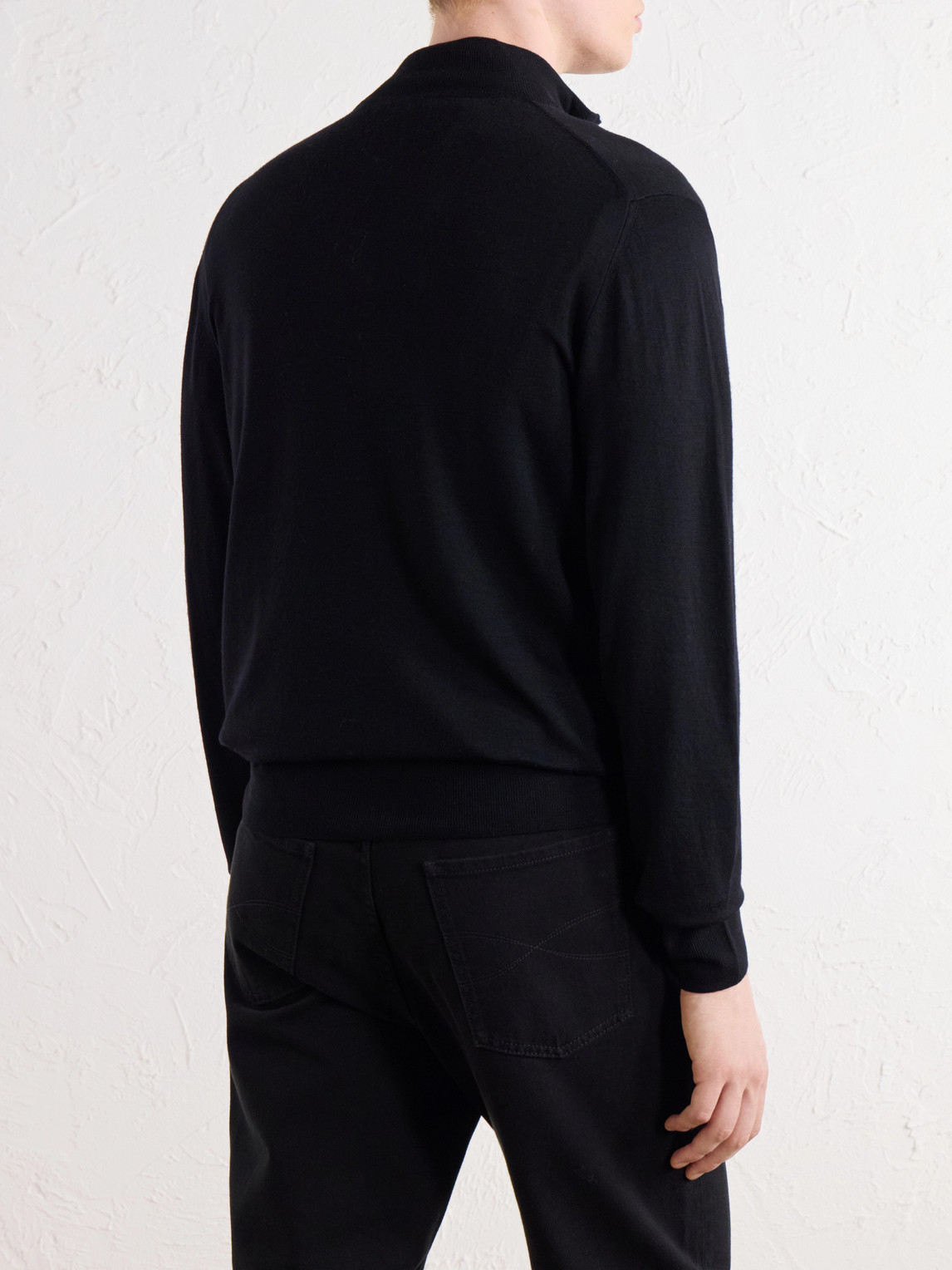 Wool Zip-Up Sweater