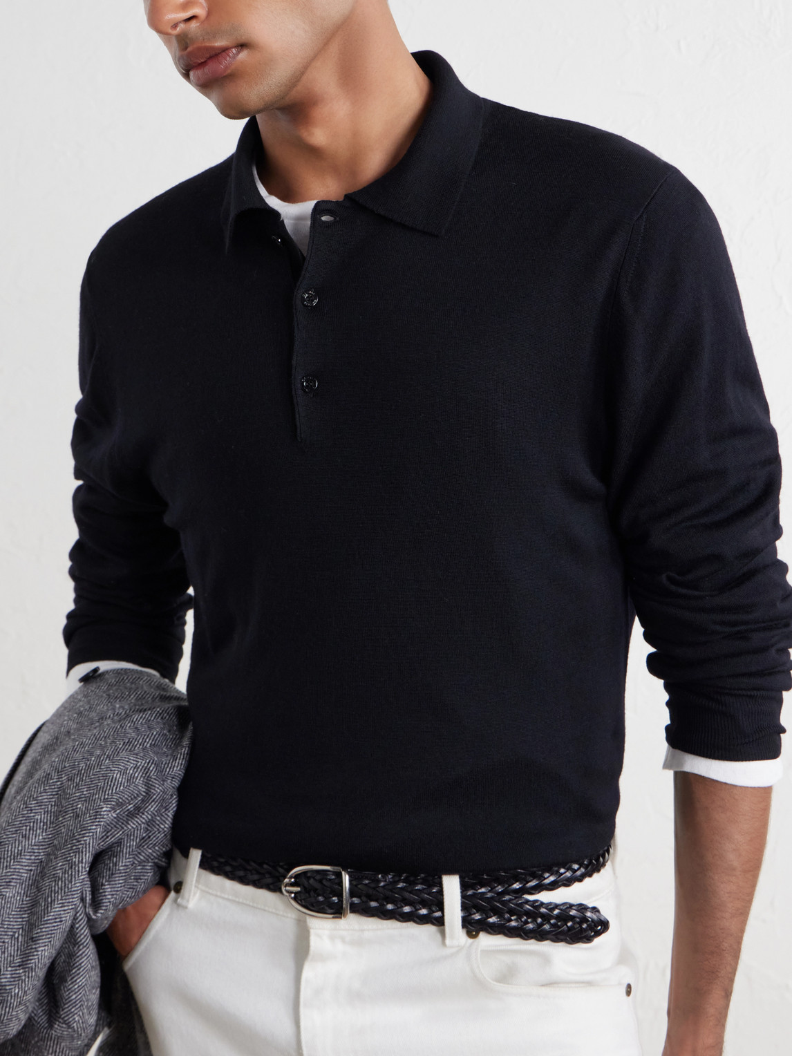 Wool Polo Shirt