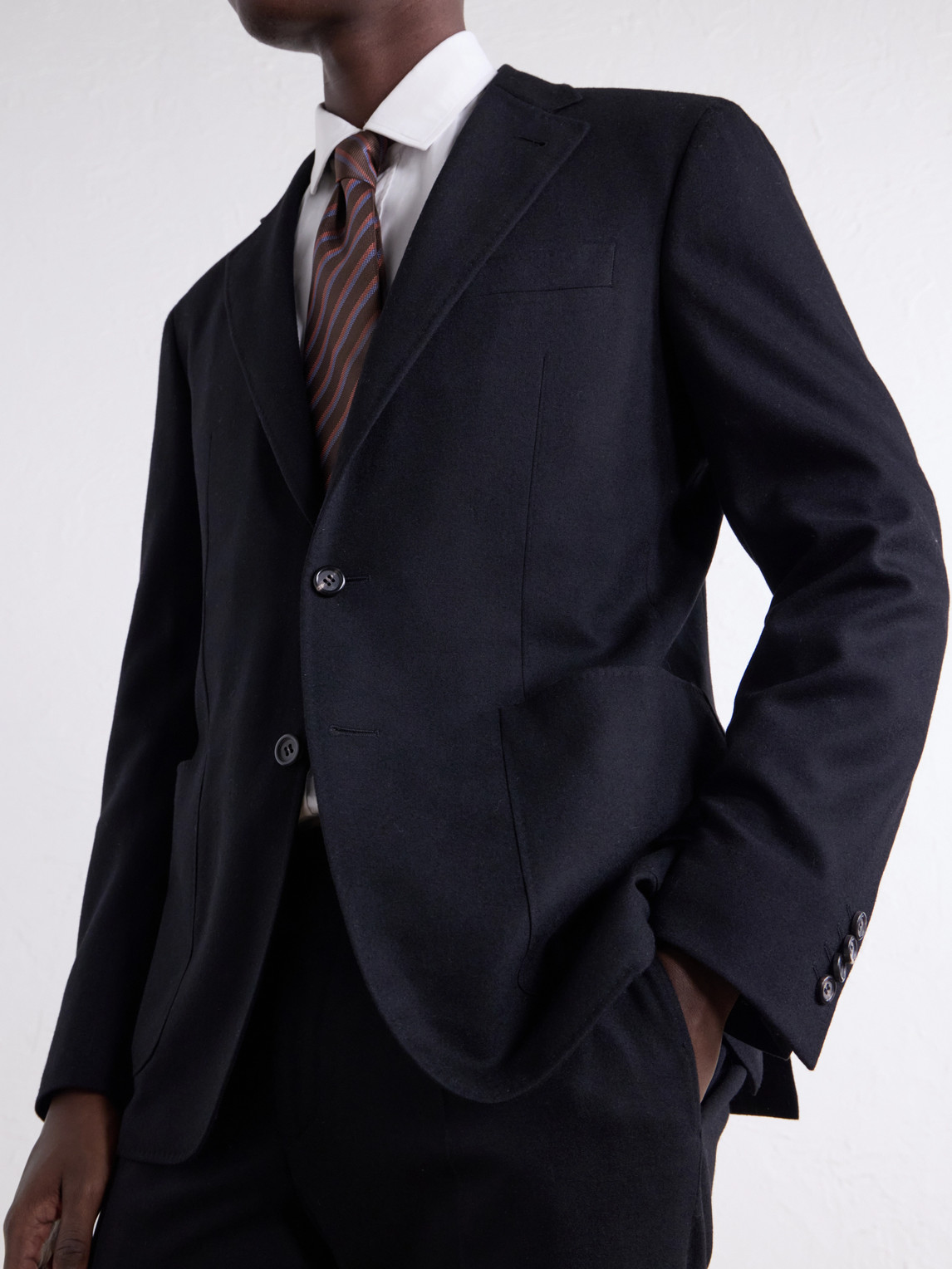 Wool-Blend Suit Jacket