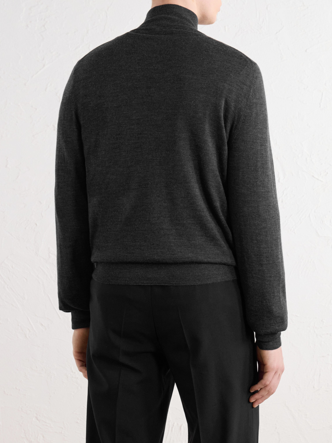 Wool Half-Zip Sweater
