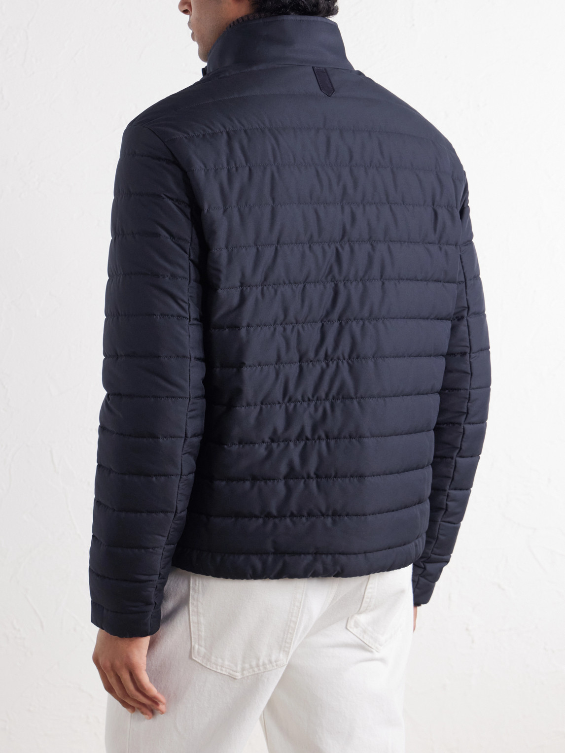 Quilted Shell Bomber Jacket