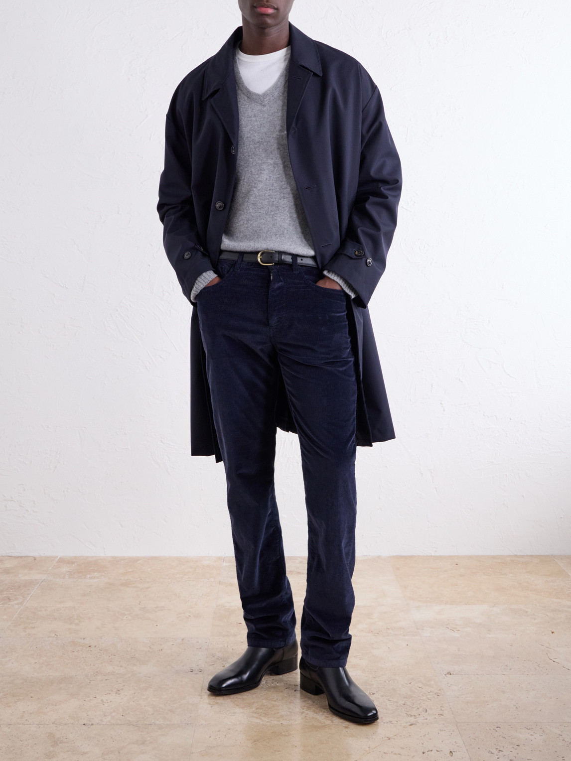 Tapered Cotton-Blend Corduroy