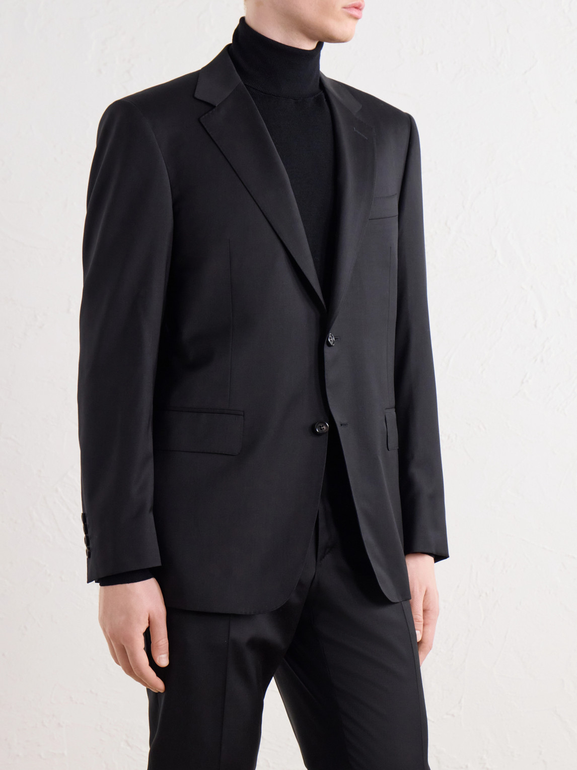 Impeccabile Wool-Fresco Suit Jacket
