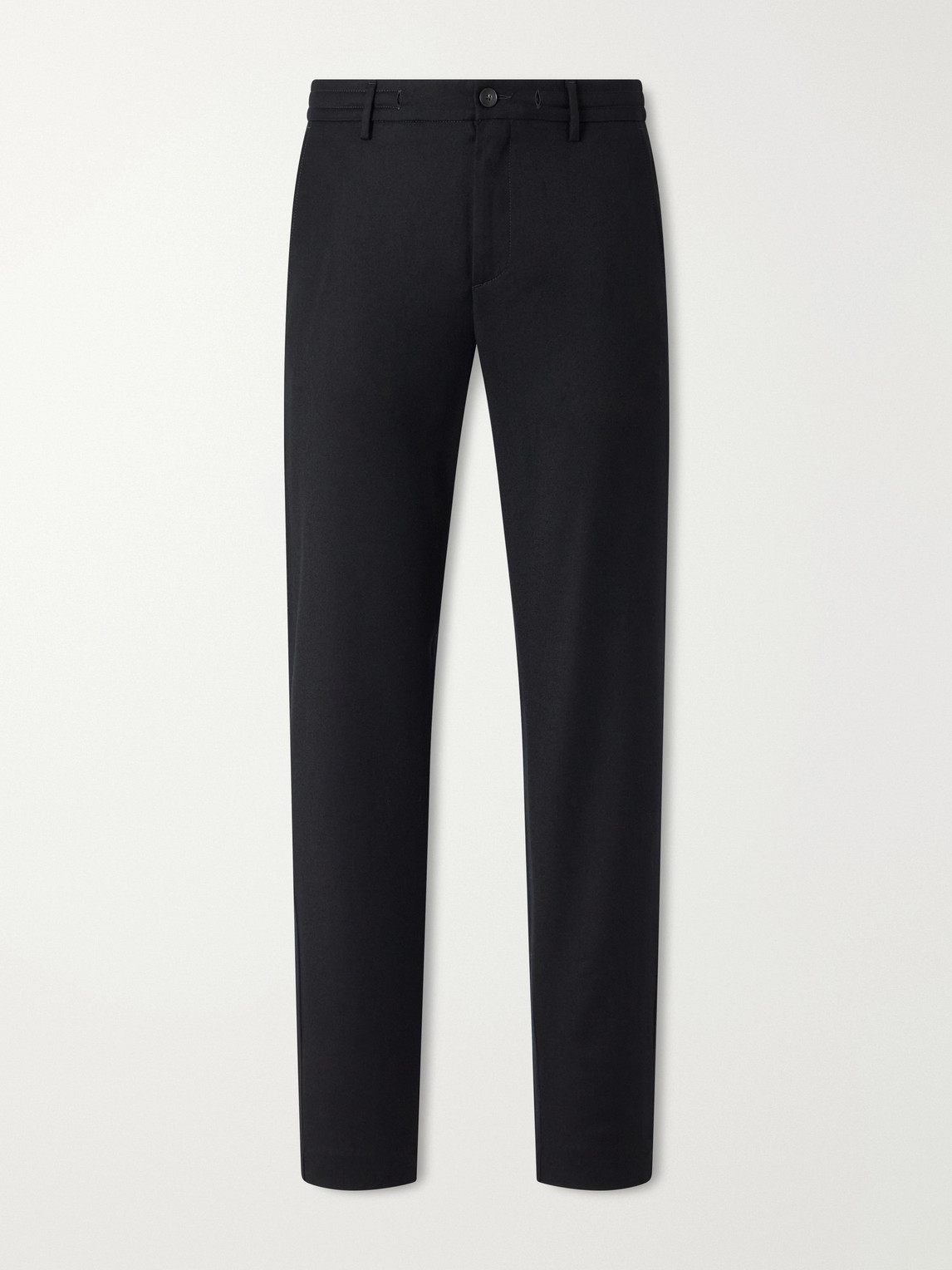 Straight-Leg Wool-Flannel Trousers