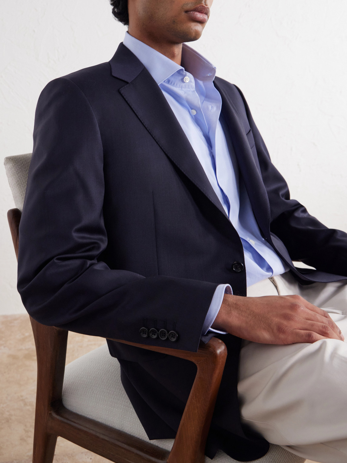 Impeccabile Wool-Fresco Suit Jacket