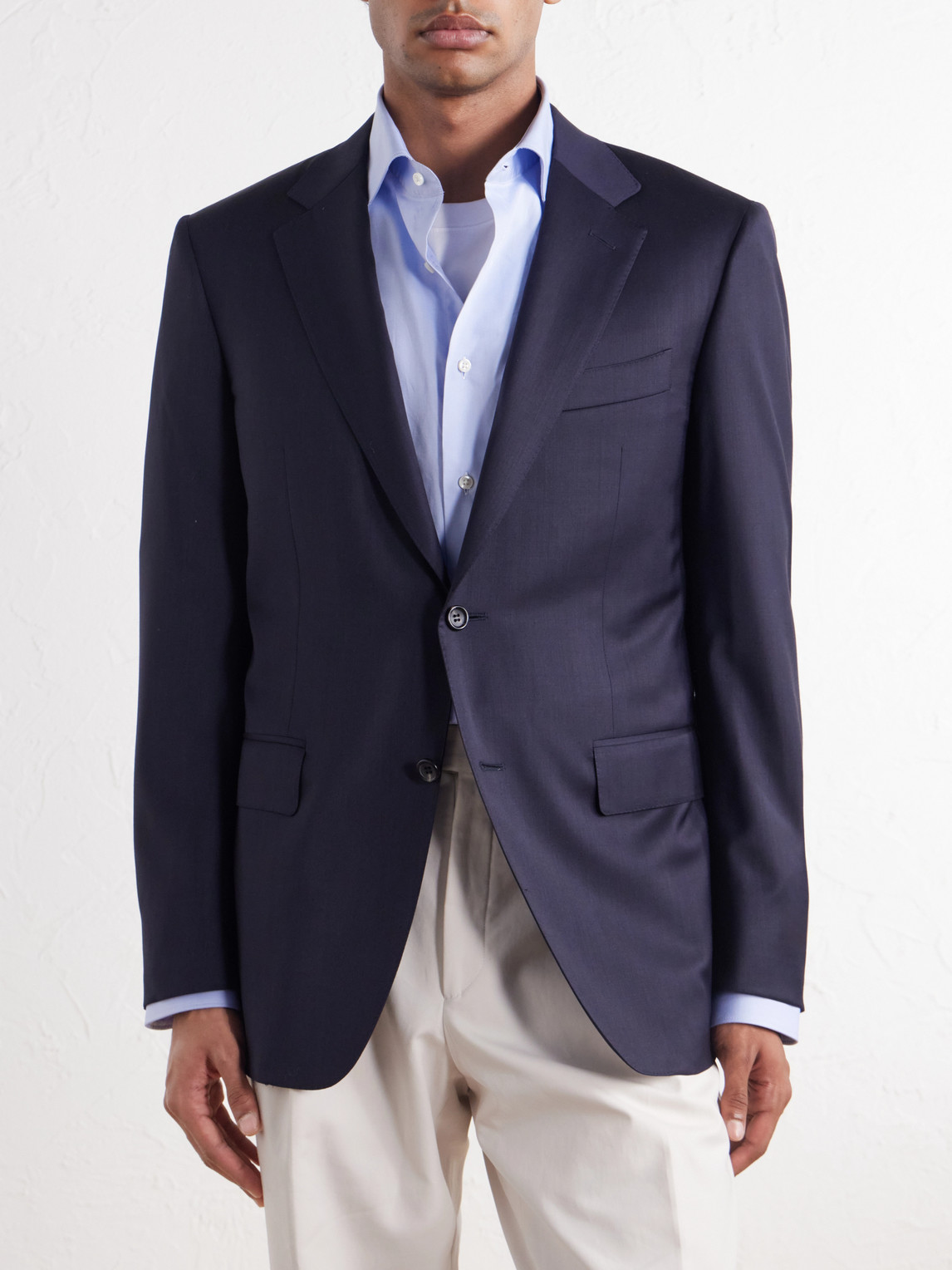Impeccabile Wool-Fresco Suit Jacket