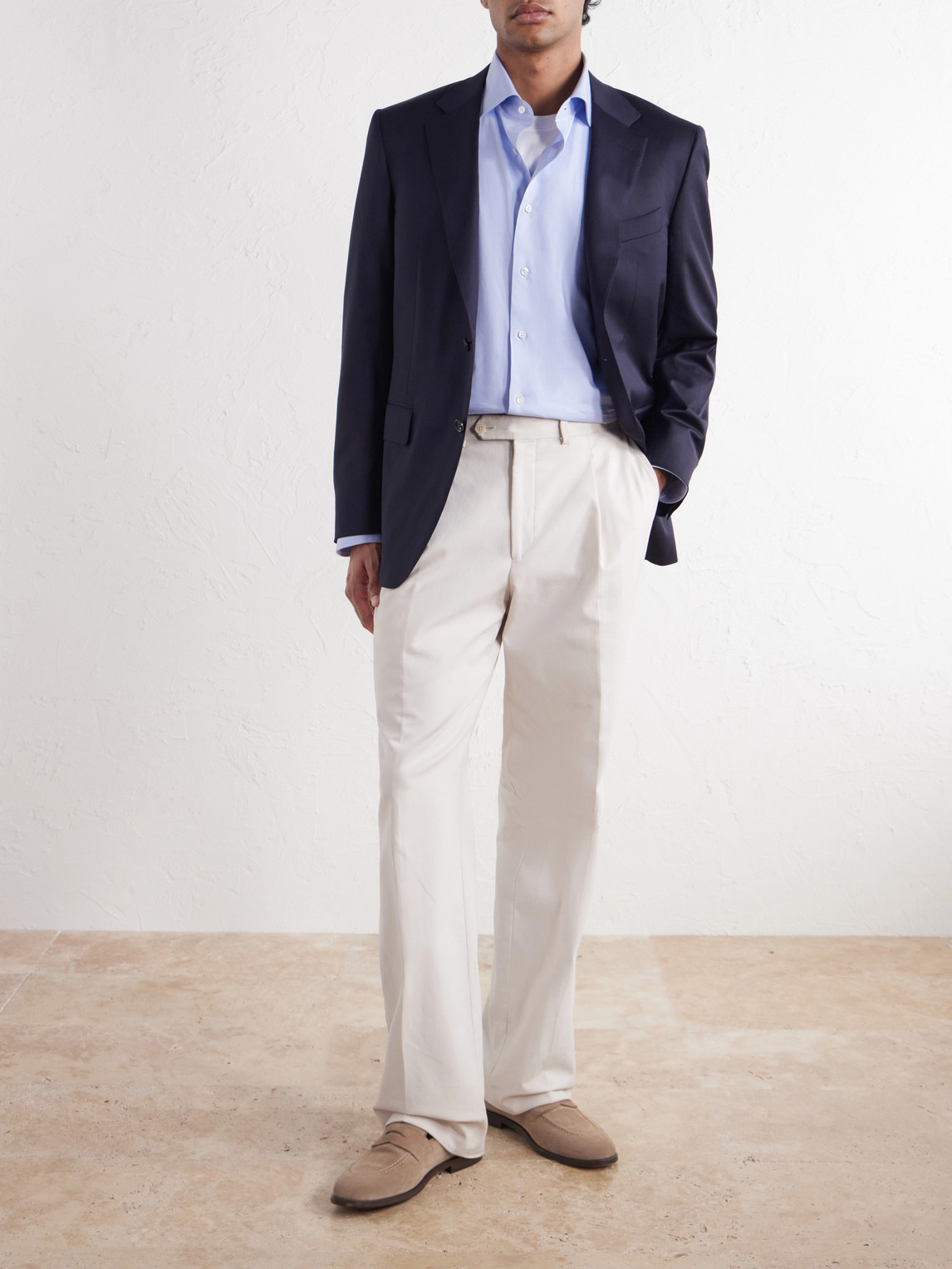 Impeccabile Wool-Fresco Suit Jacket