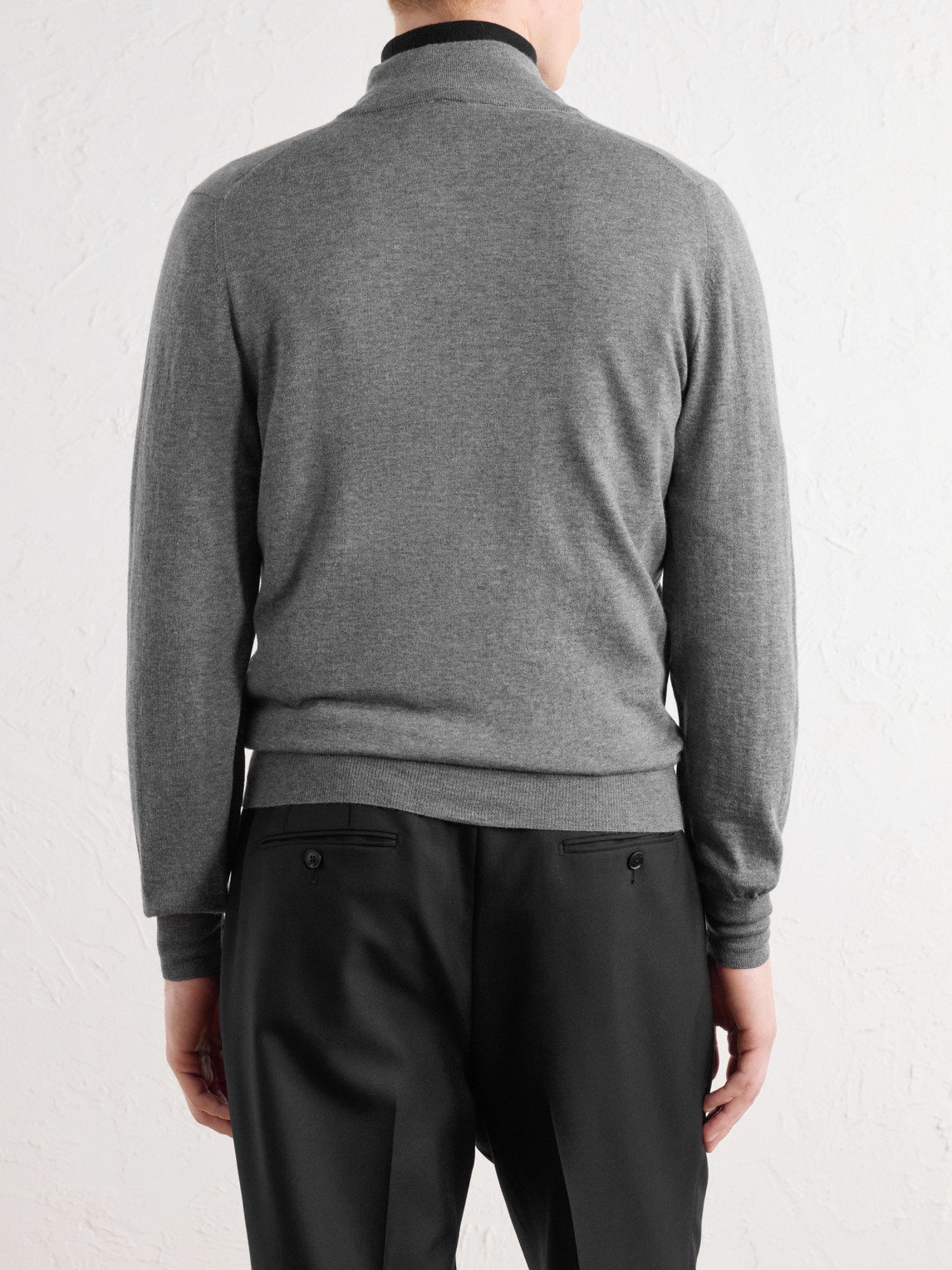 Wool Zip-Up Sweater
