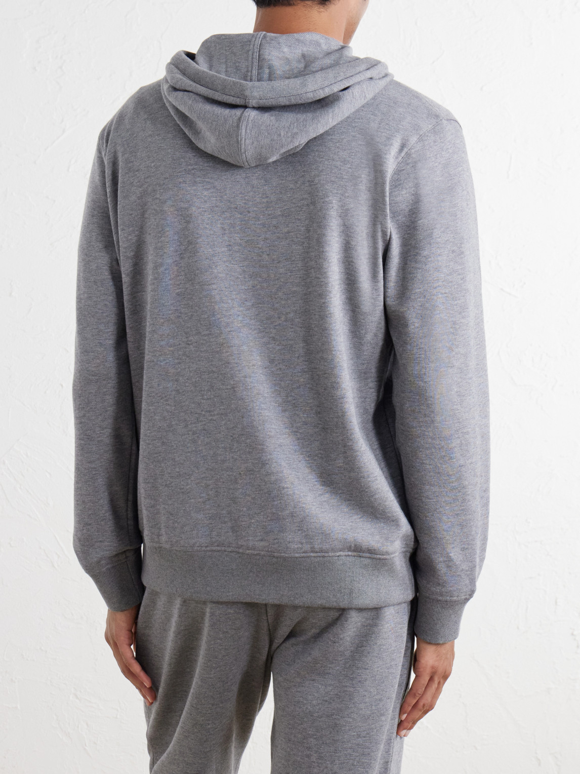 Hooded Cotton-Blend Jersey Sweatshirt