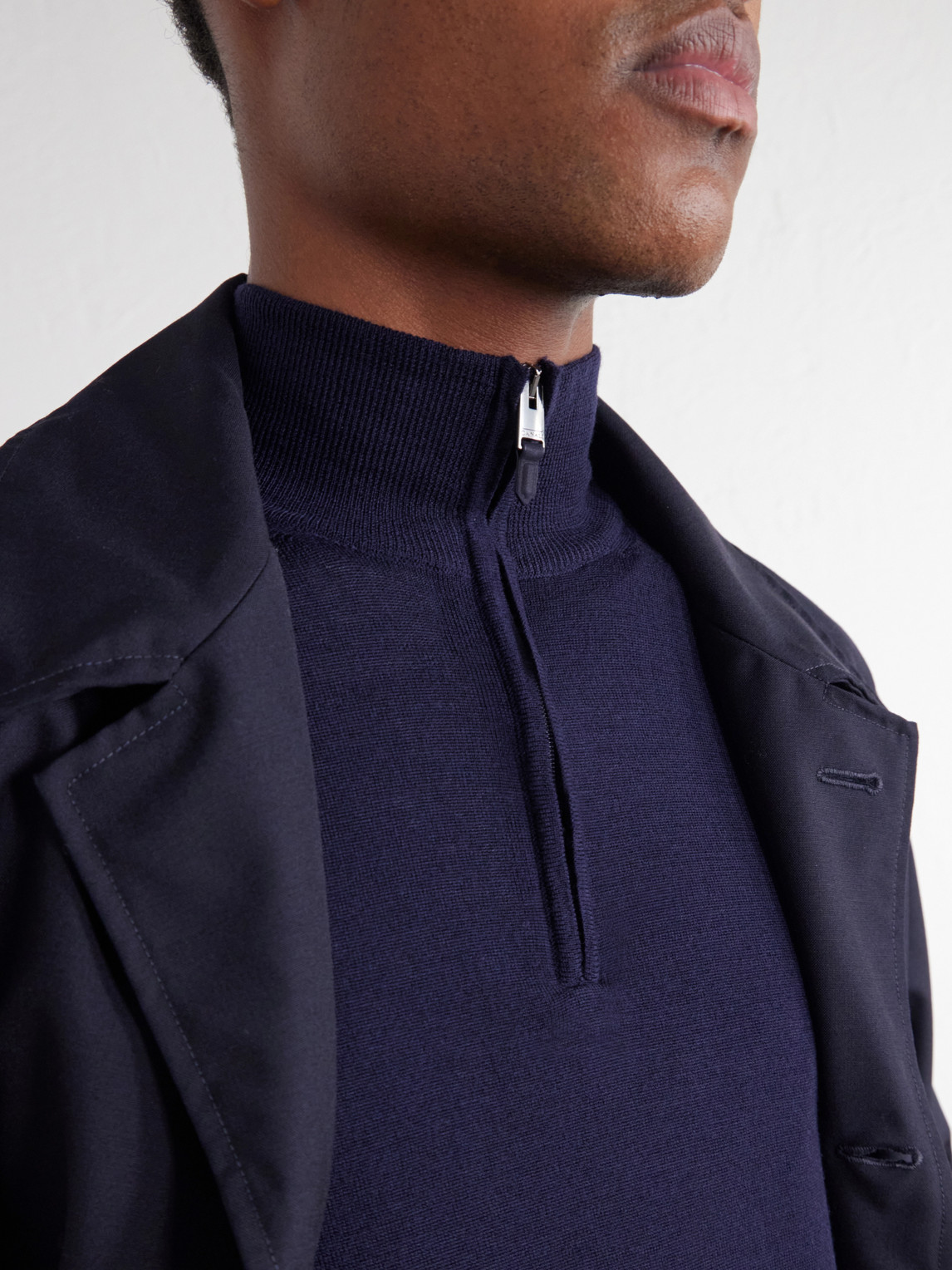 Wool Half-Zip Sweater