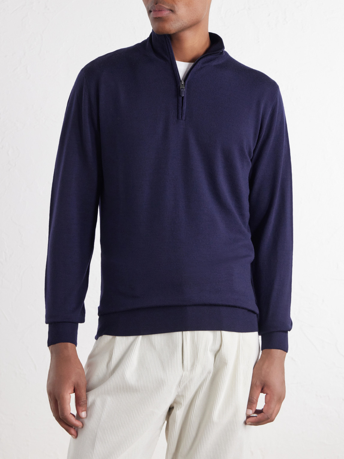 Wool Half-Zip Sweater