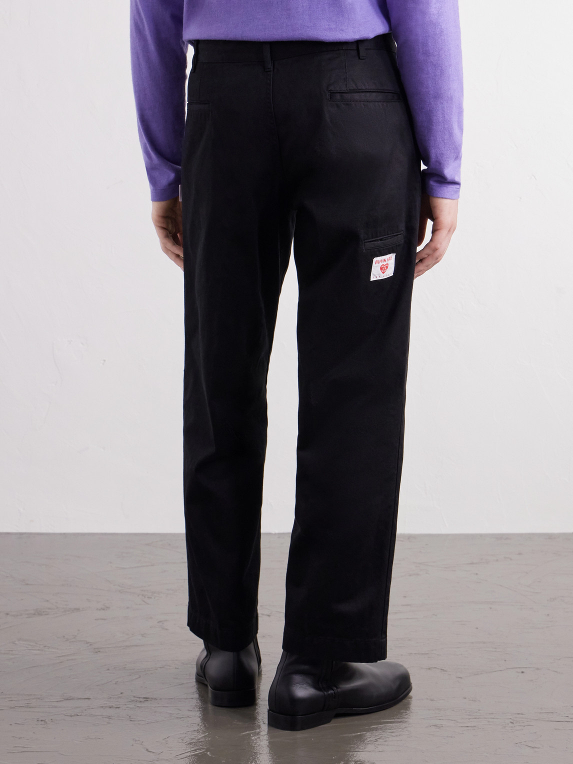 Tapered Pleated Cotton-Canvas Trousers