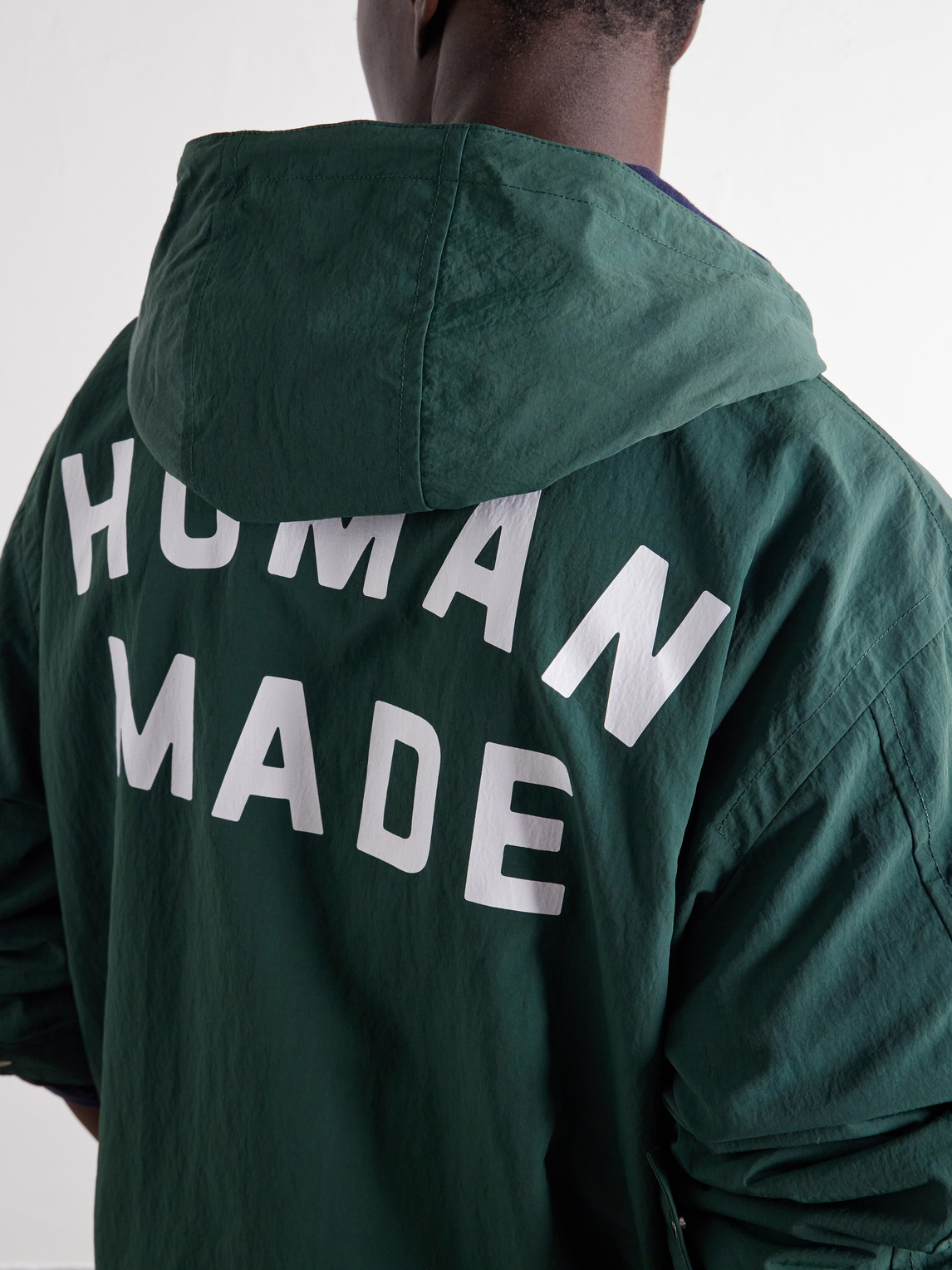 Multi-Zip Logo-Detailed Hooded Shell Jacket