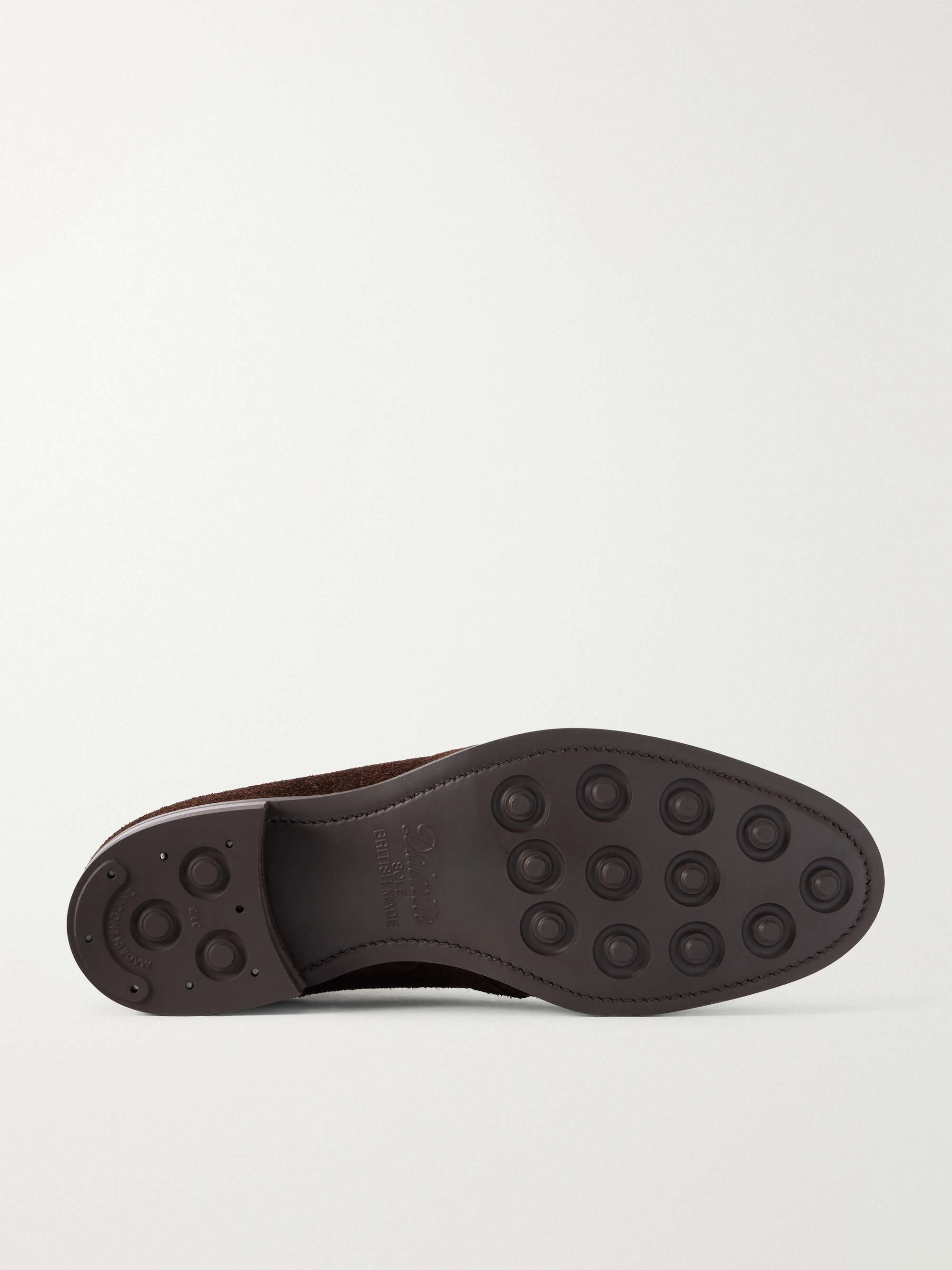 EDWARD GREEN Lanark Waxed-Suede Desert Boots