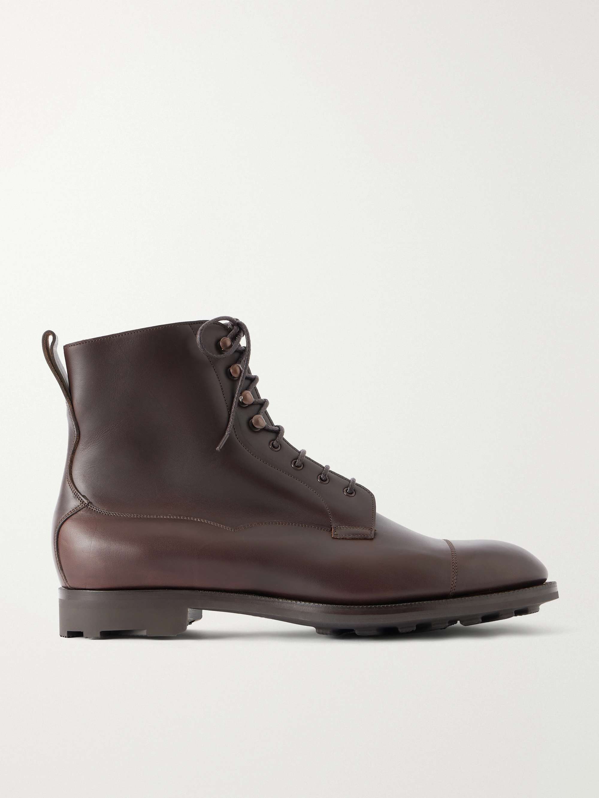 EDWARD GREEN Galway Cap-Toe Suede Boots