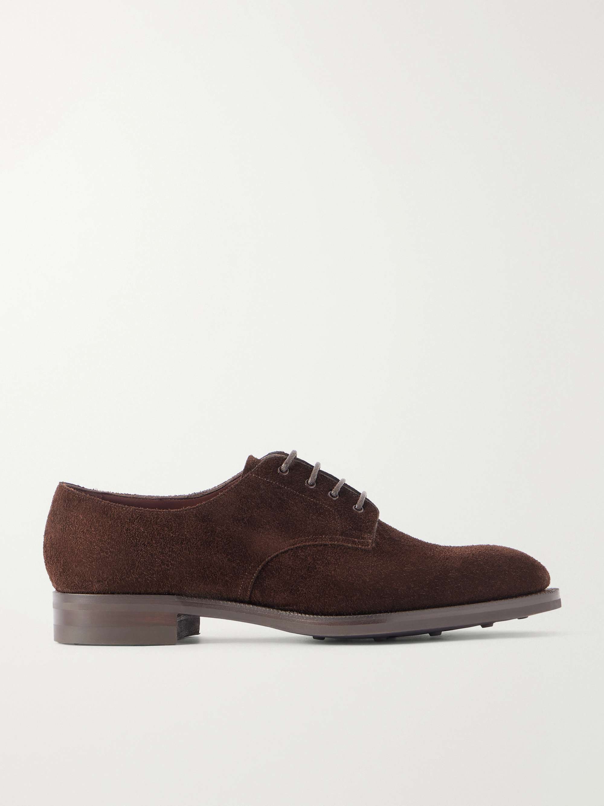 EDWARD GREEN Leith Suede Derby Shoes