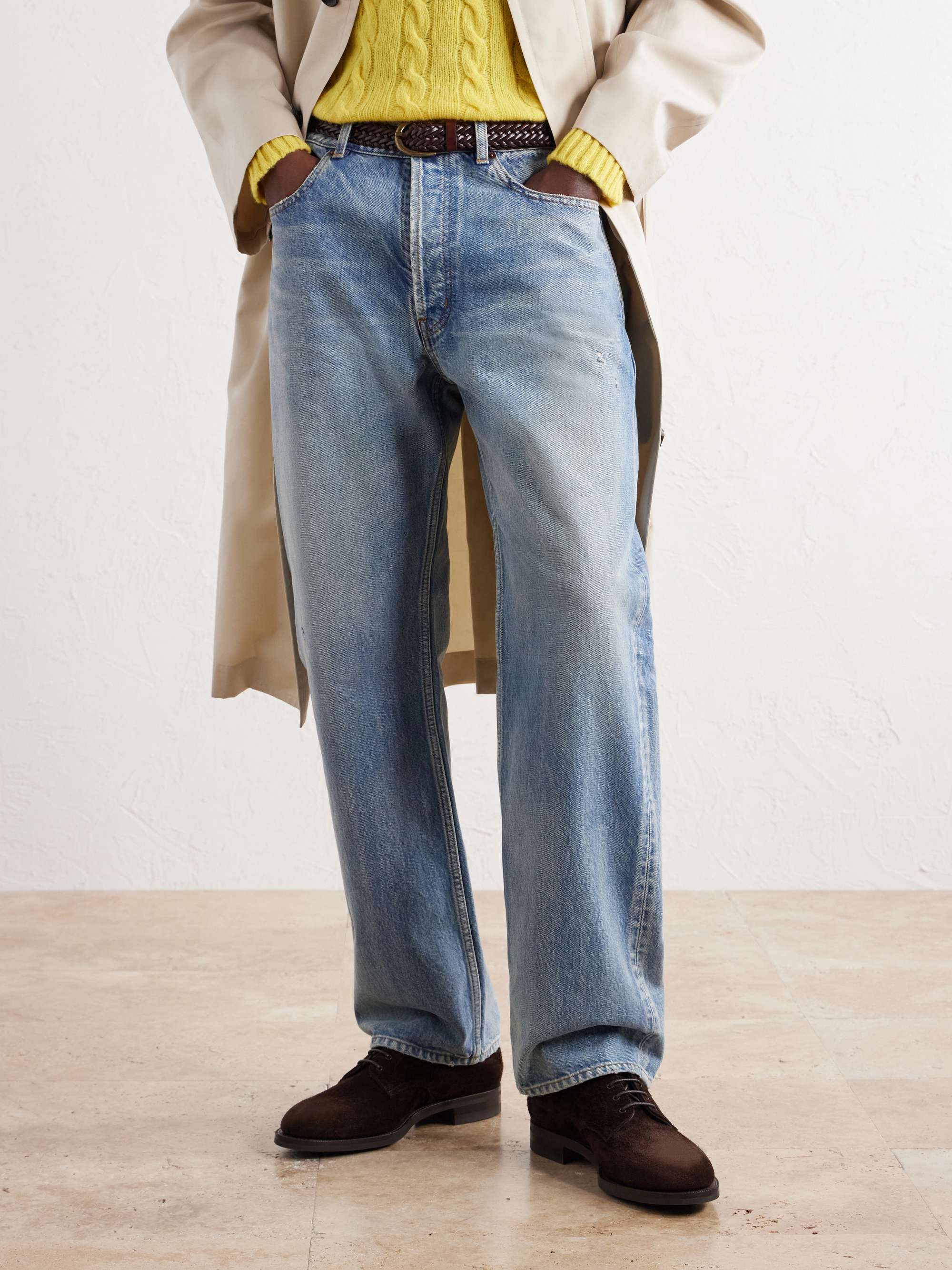 EDWARD GREEN Leith Suede Derby Shoes