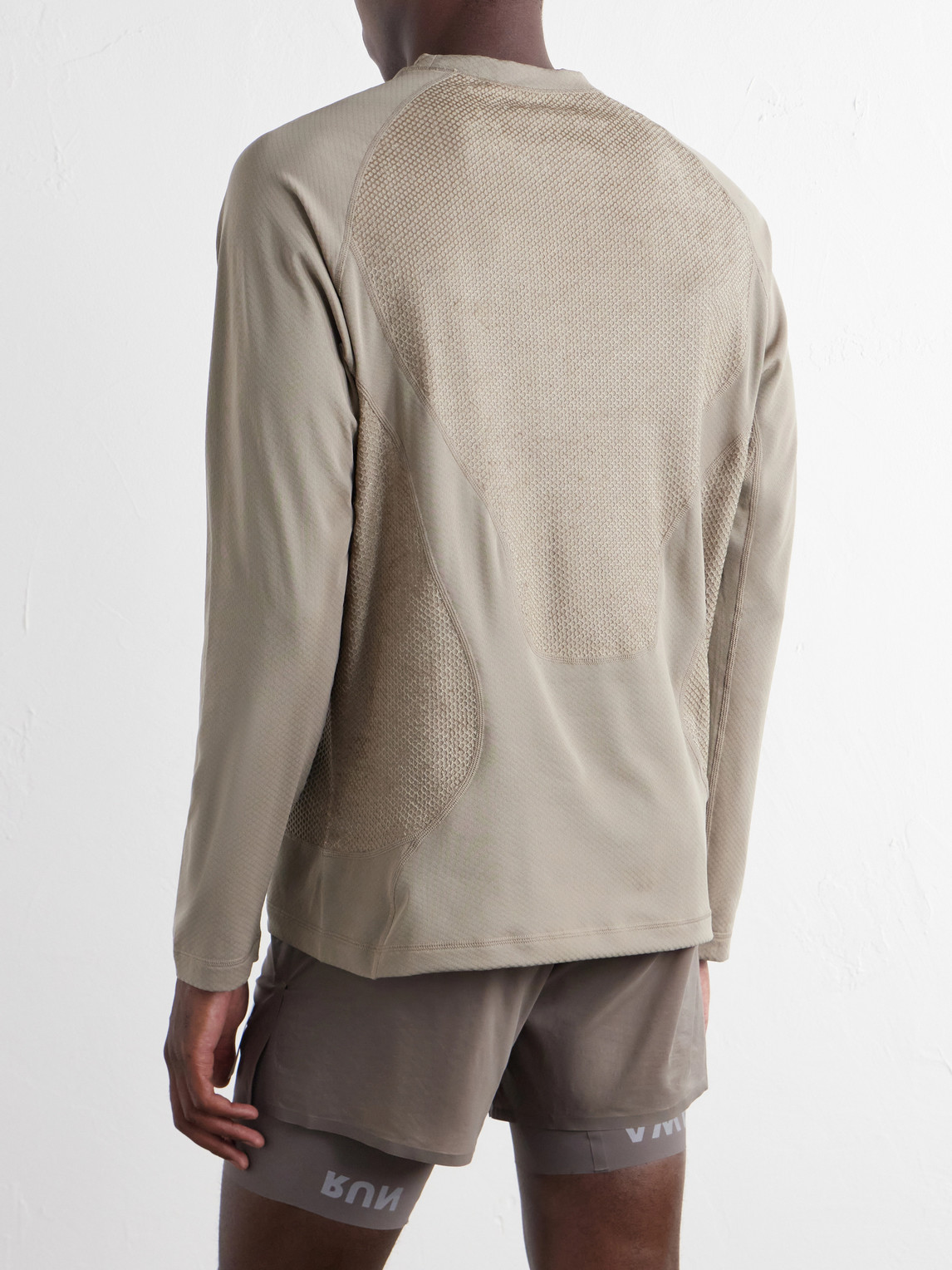 Logo-Appliquéd Ghostfleece™ Octa® Running Top