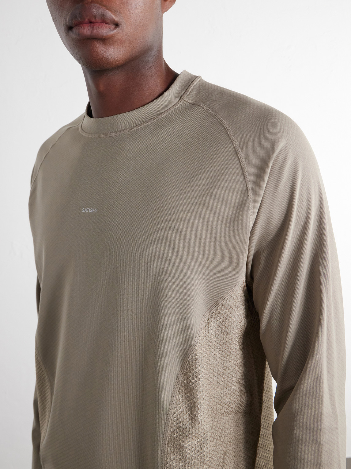 Logo-Appliquéd Ghostfleece™ Octa® Running Top