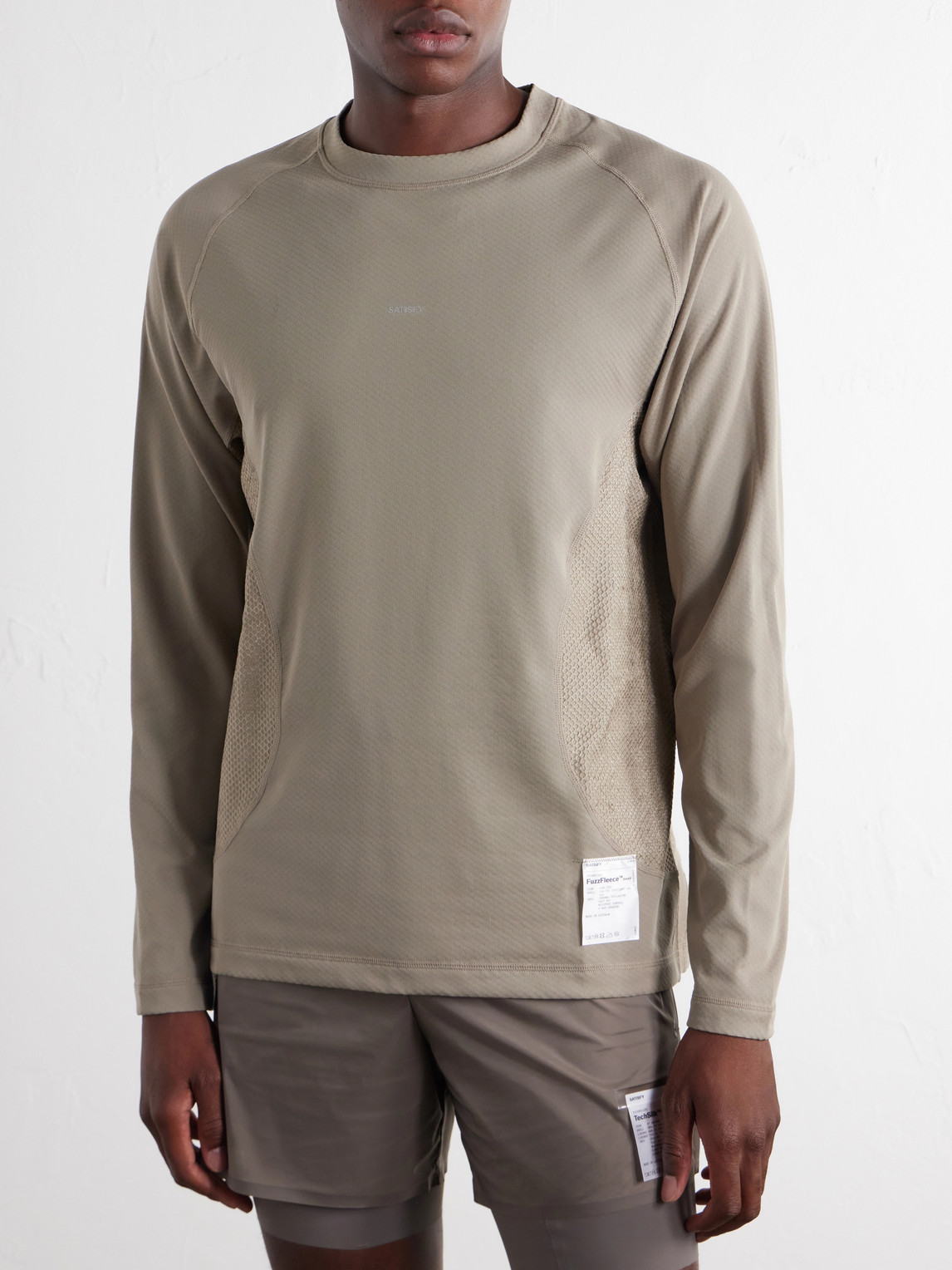 Logo-Appliquéd Ghostfleece™ Octa® Running Top