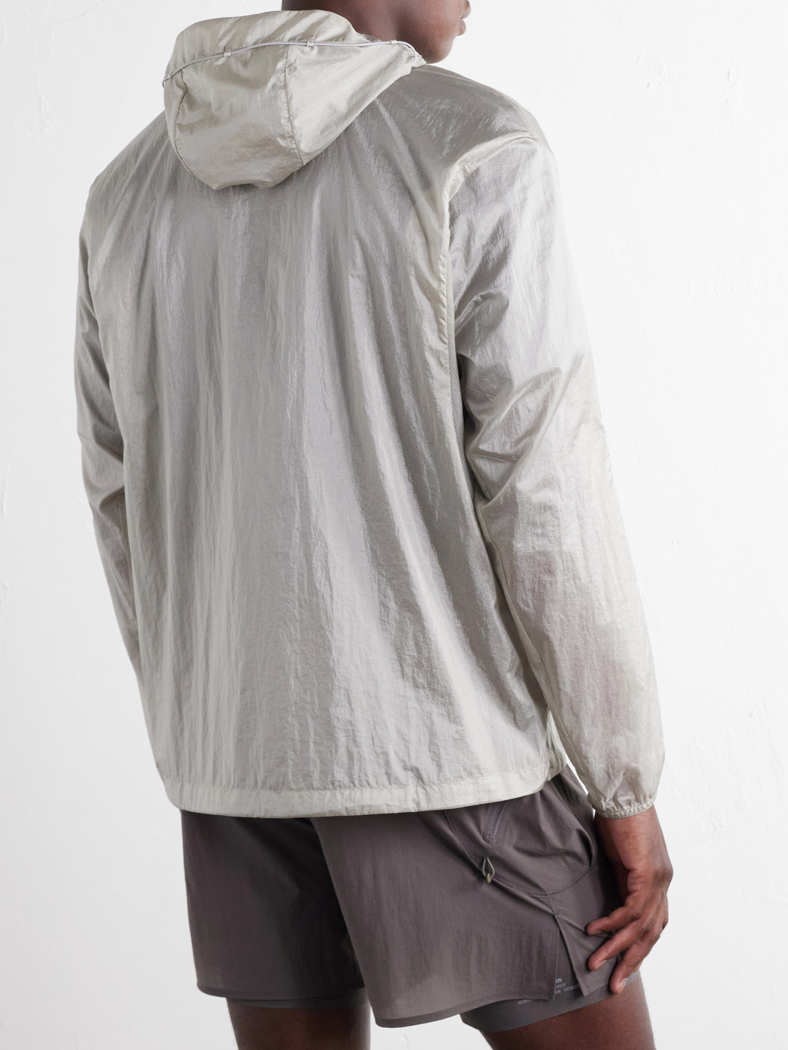 Logo-Appliquéd Rippy™ Ripstop-Panelled Pertex® Diamond Fuse Hooded Jacket