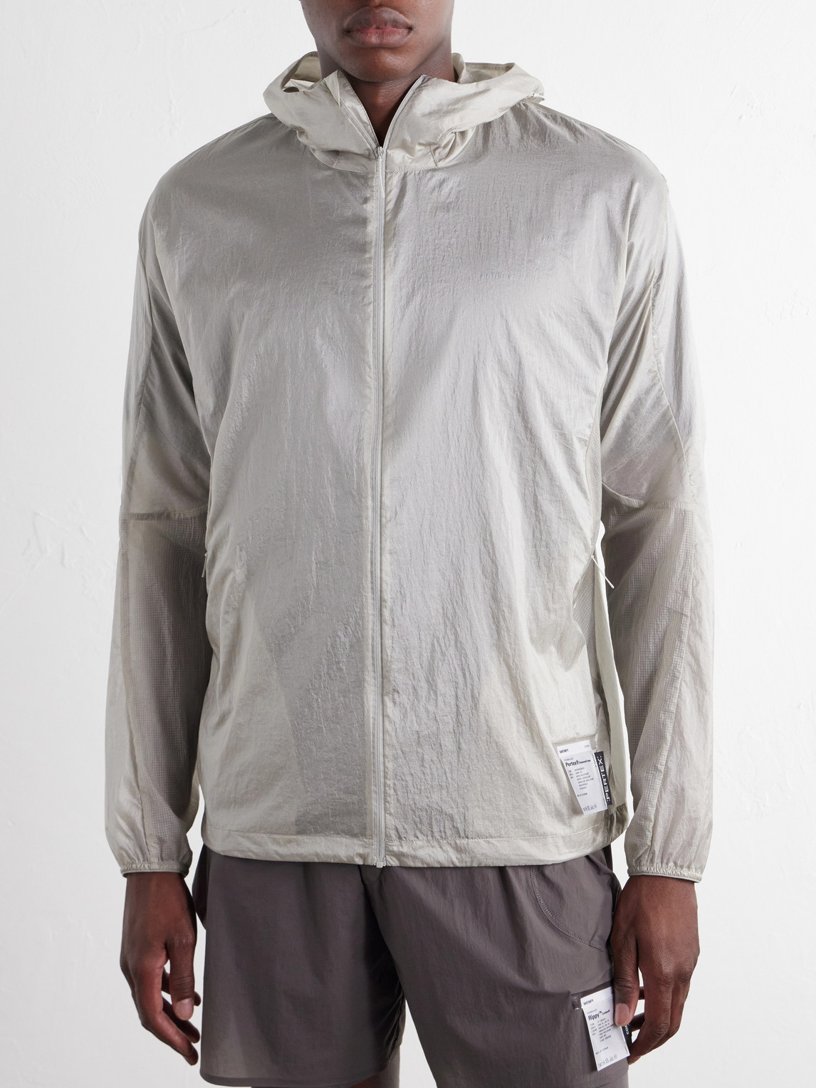 Logo-Appliquéd Rippy™ Ripstop-Panelled Pertex® Diamond Fuse Hooded Jacket