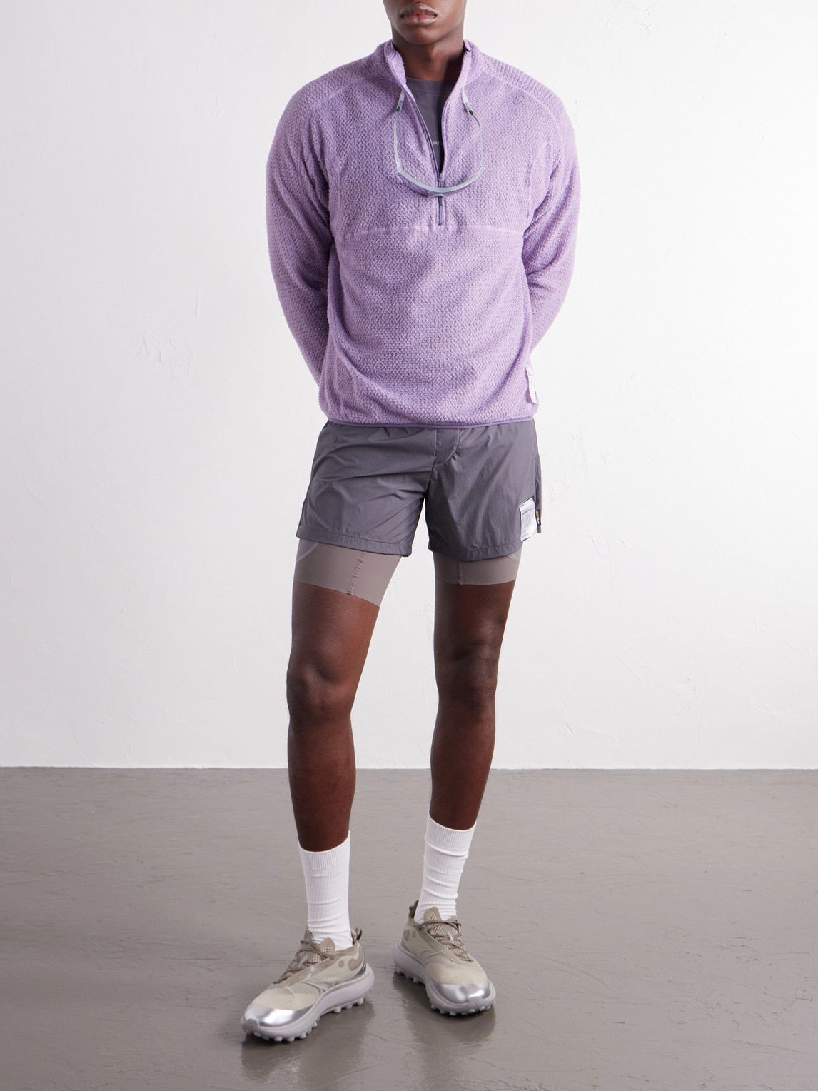Fuzzfleece™ Half‑Zip Running Top
