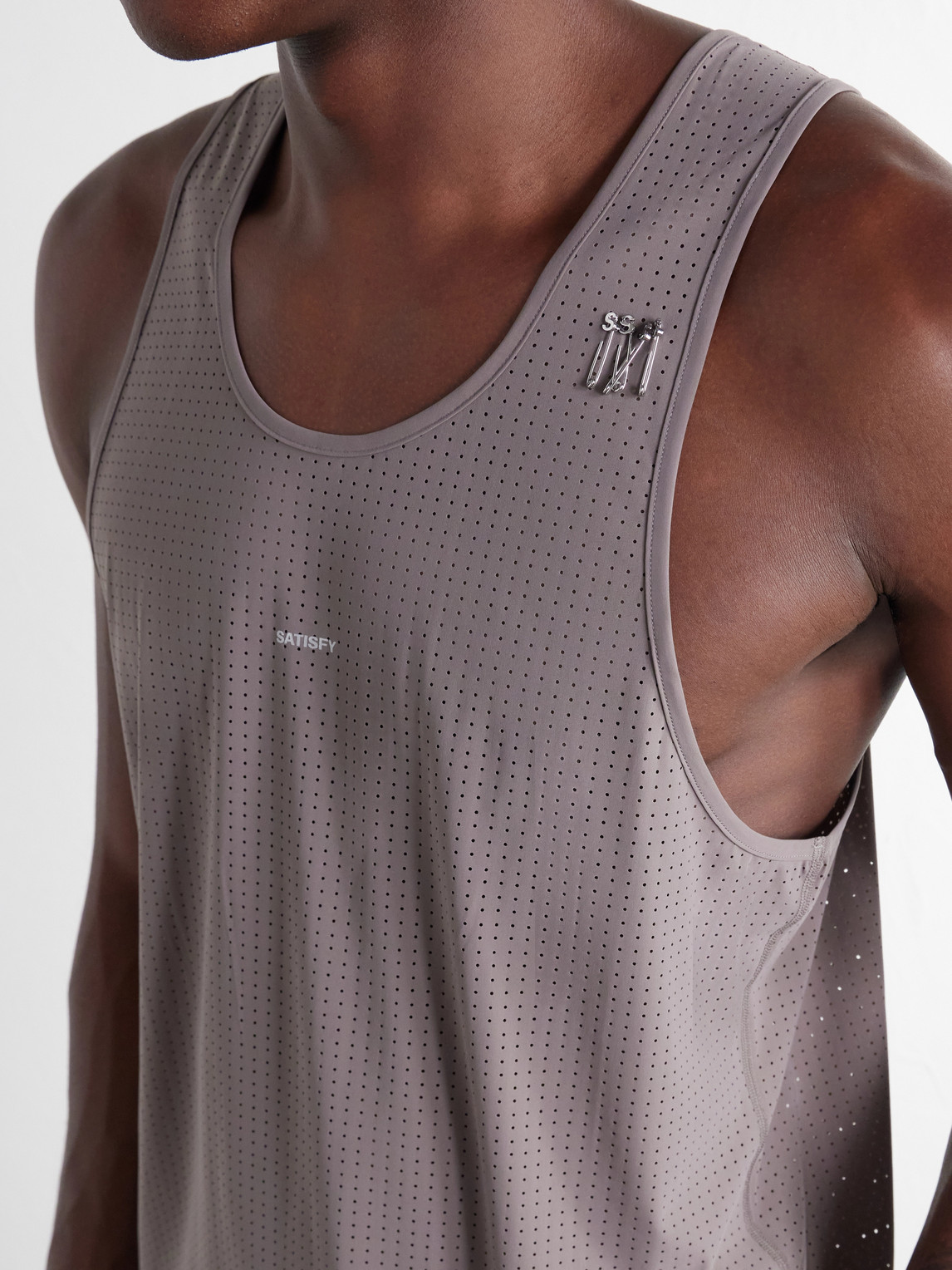 Logo-Appliquéd Space-O™ Mesh Tank Top