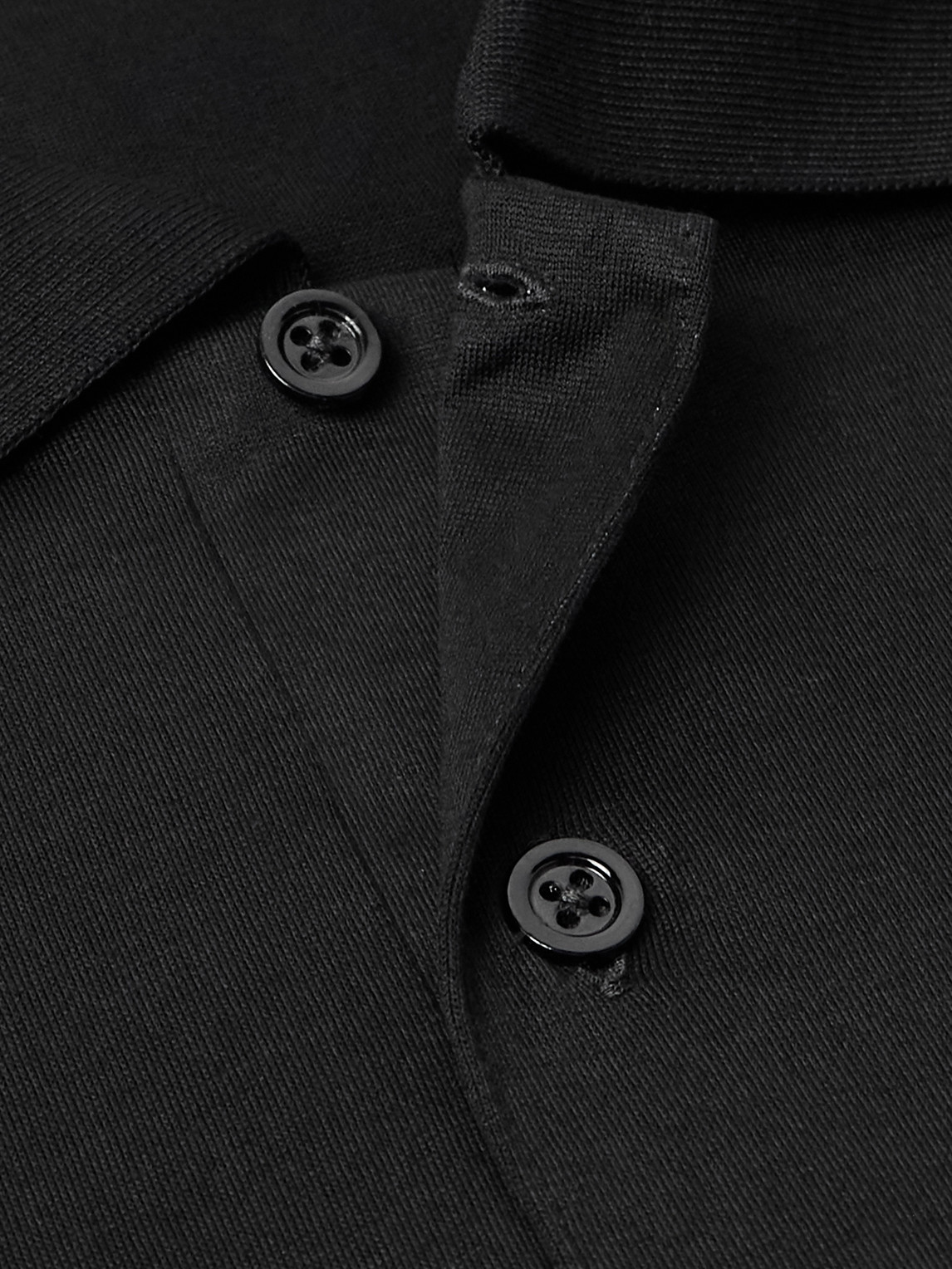 Cotton-Sateen Polo Shirt