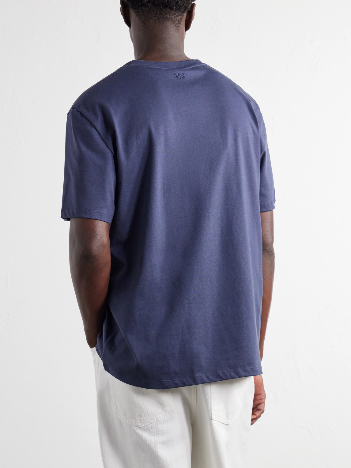Embroidered Cotton-Jersey T-Shirt