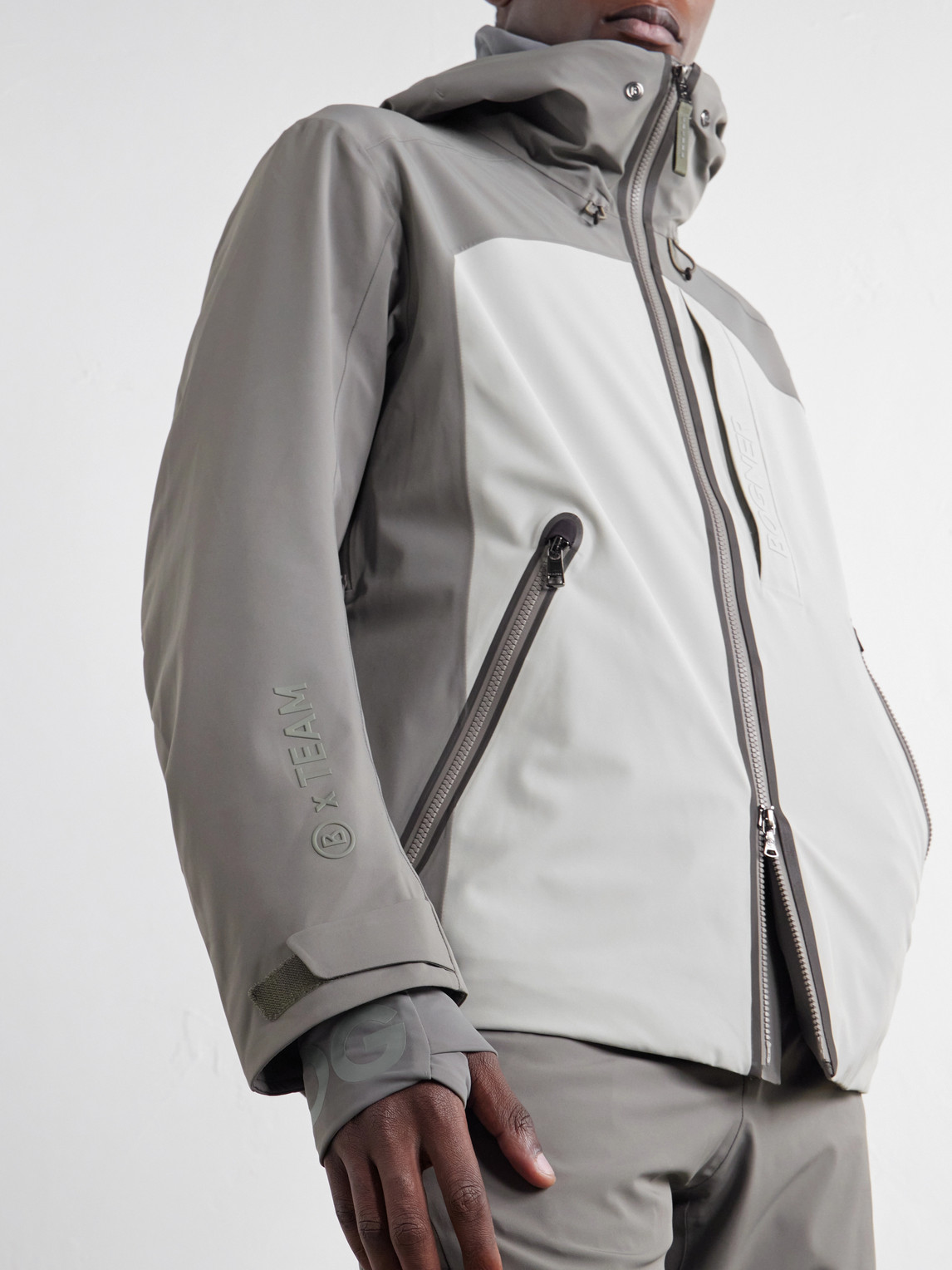 Fenno-T Hooded Logo-Embossed Stretch-Twill Padded Ski Jacket