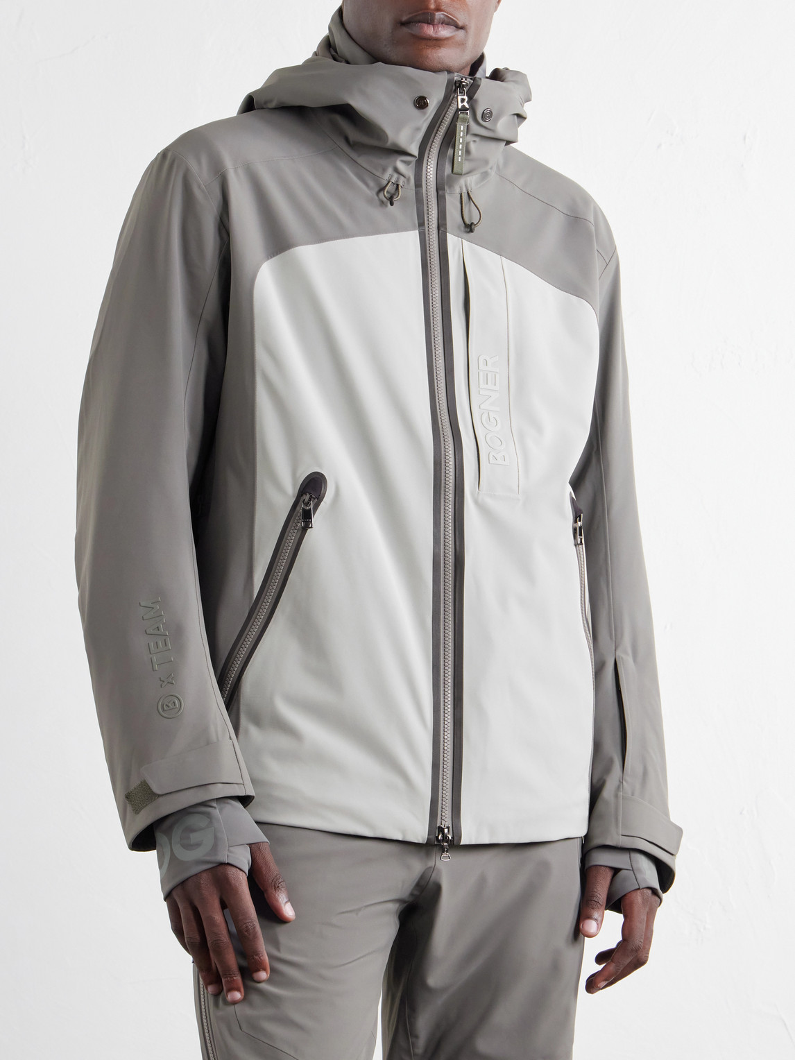Fenno-T Hooded Logo-Embossed Stretch-Twill Padded Ski Jacket