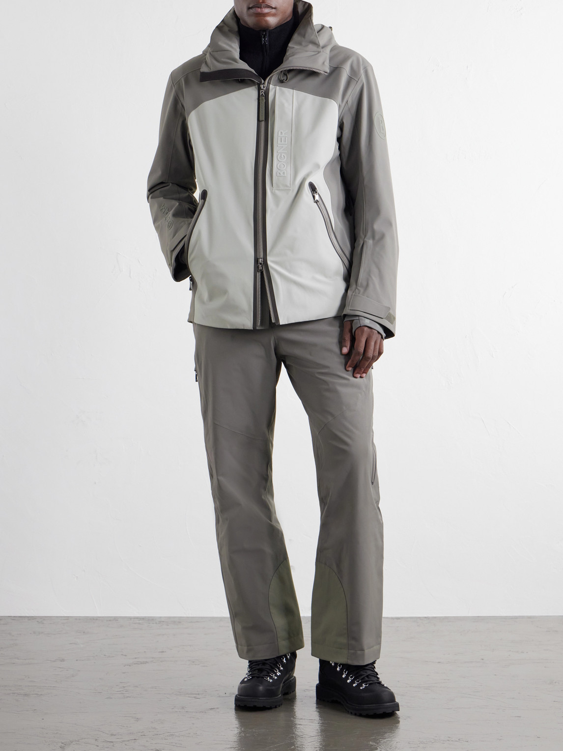 Fenno-T Hooded Logo-Embossed Stretch-Twill Padded Ski Jacket