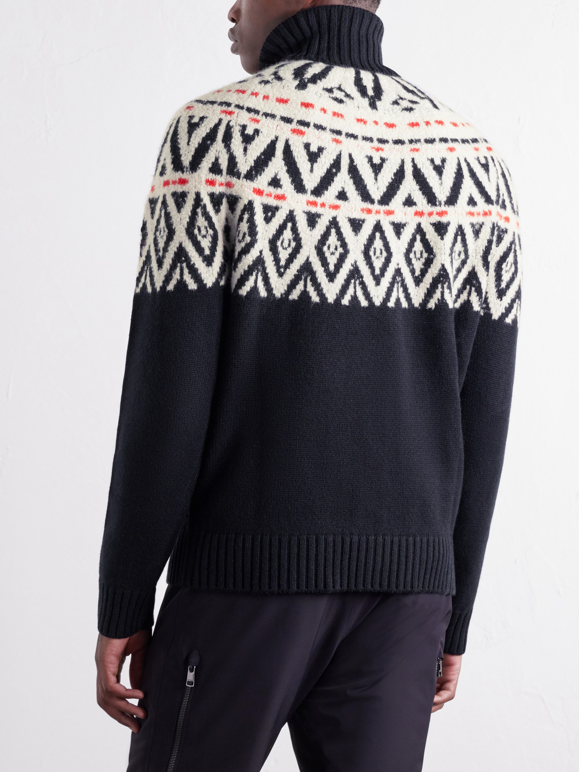 Roxter Fair Isle Jacquard-Knit Cashmere Rollneck Ski Mid-Layer