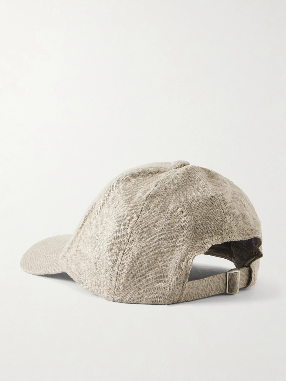  Frescobol Carioca - Fernando Linen Baseball Cap - Men - Neutrals 