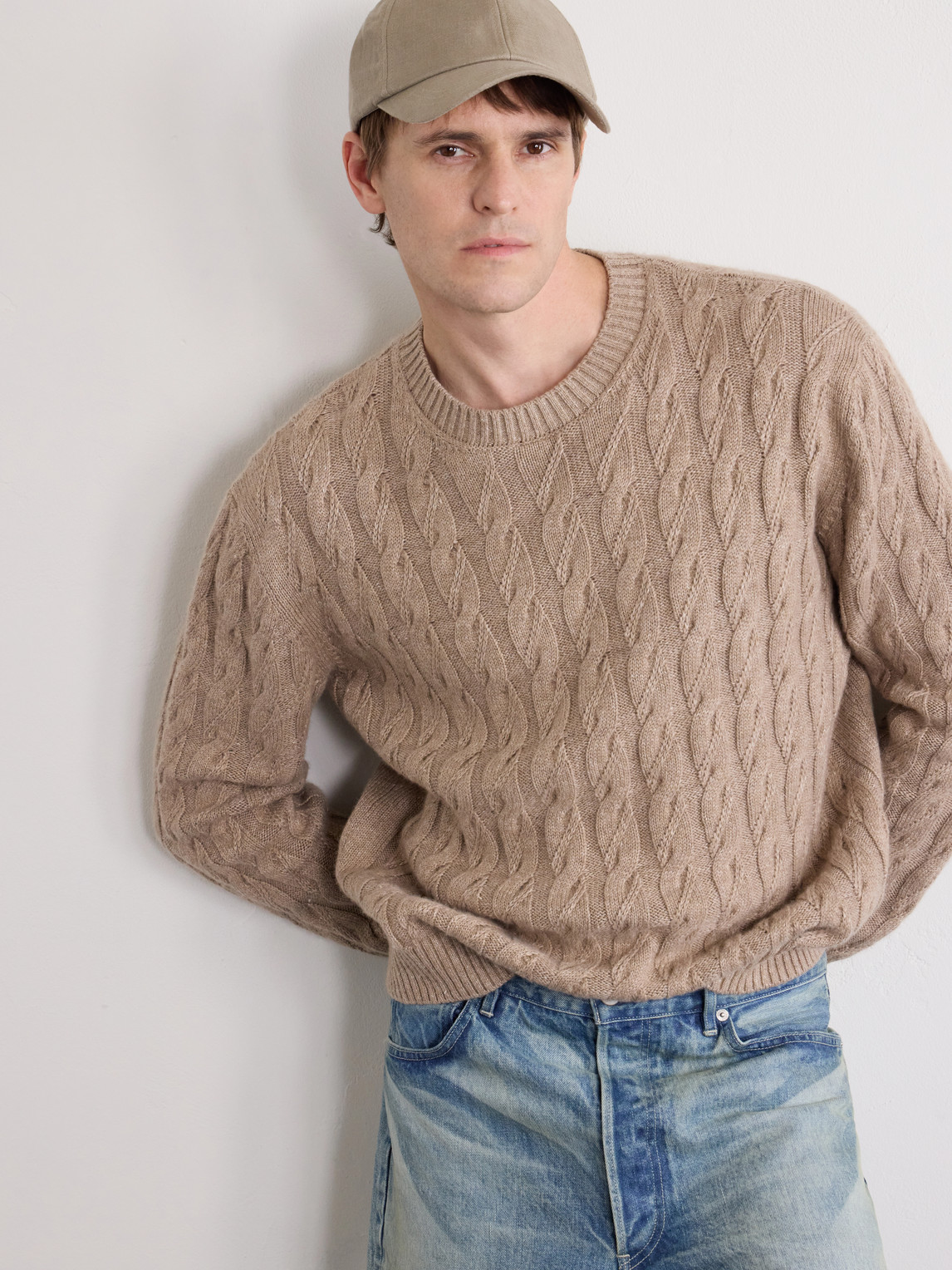  Frescobol Carioca - Fernando Linen Baseball Cap - Men - Neutrals 