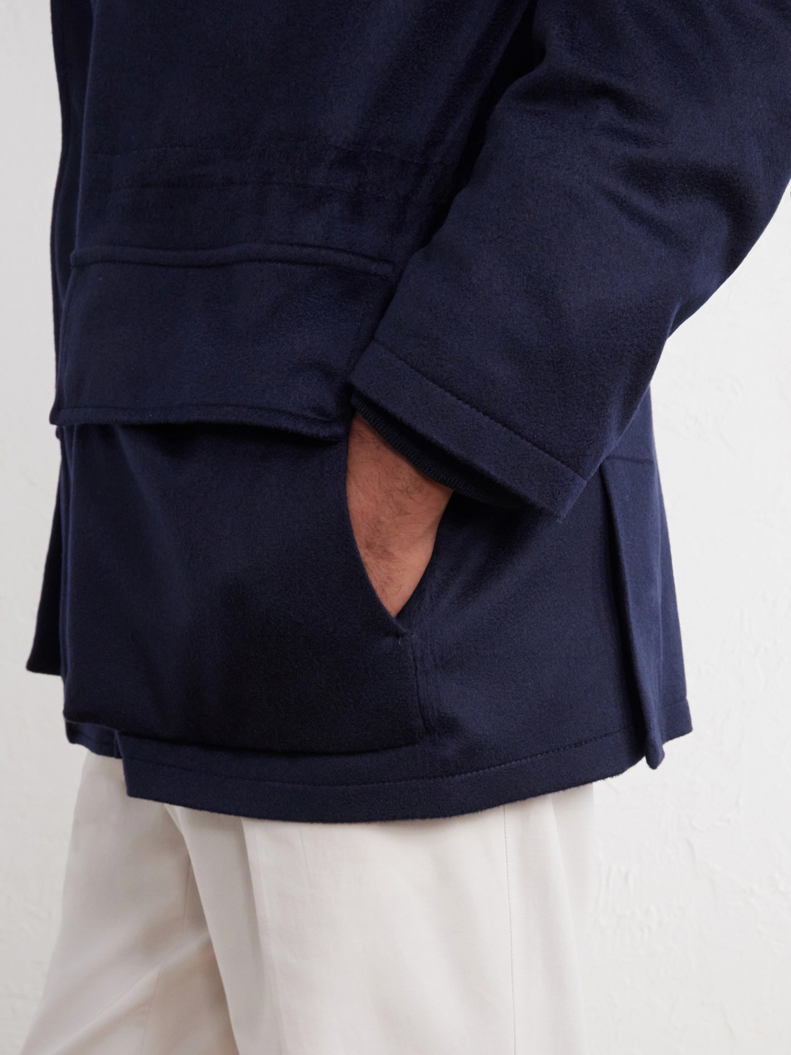 Brushed Cashmere Coat