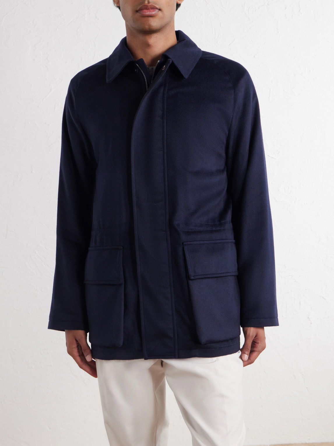 Brushed Cashmere Coat