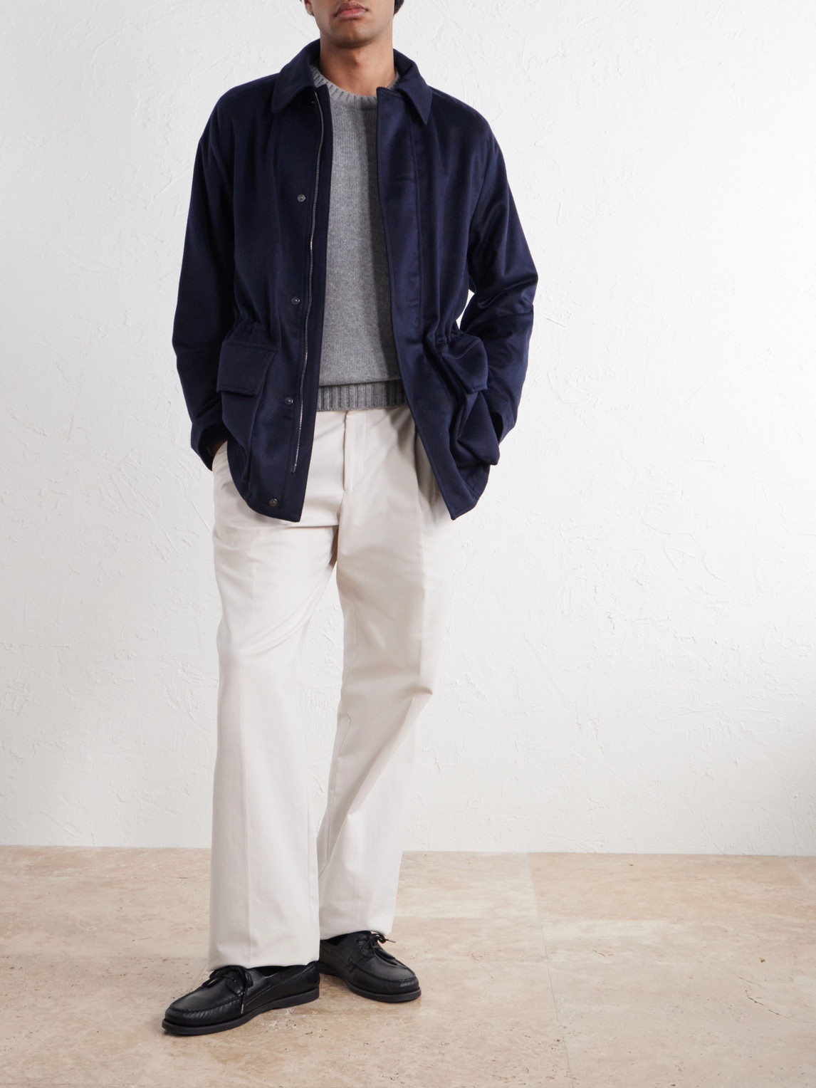 Brushed Cashmere Coat