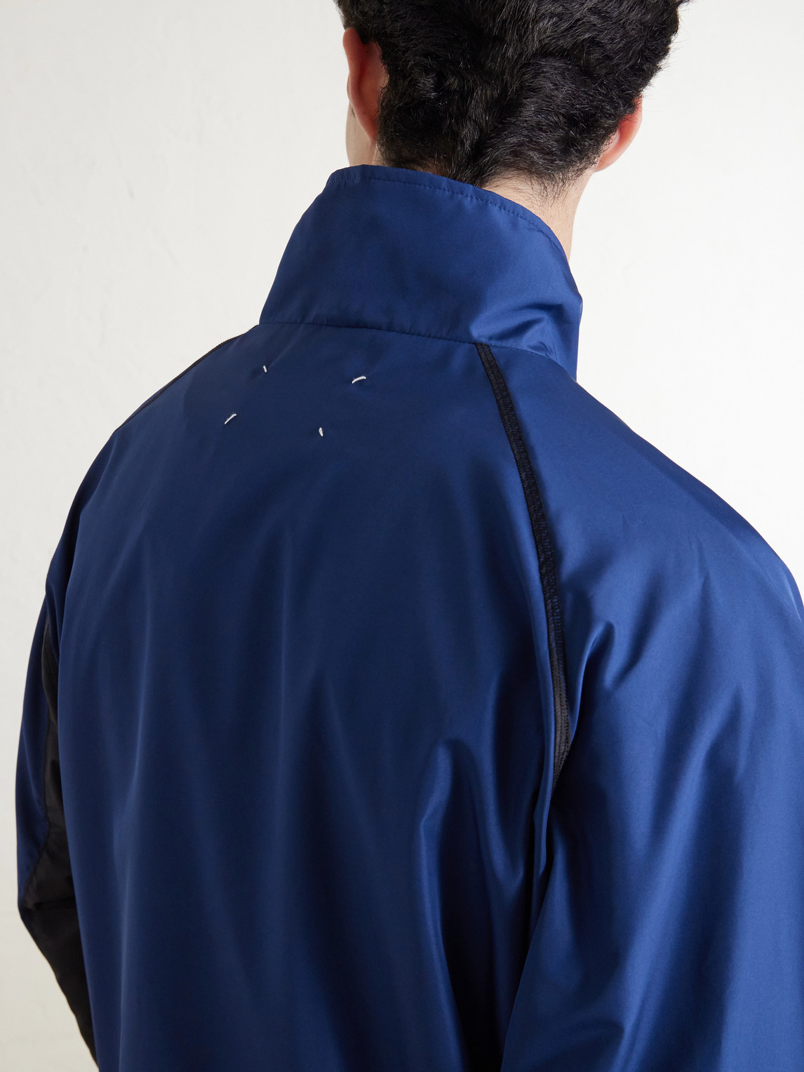 Mesh-Trimmed Shell Jacket