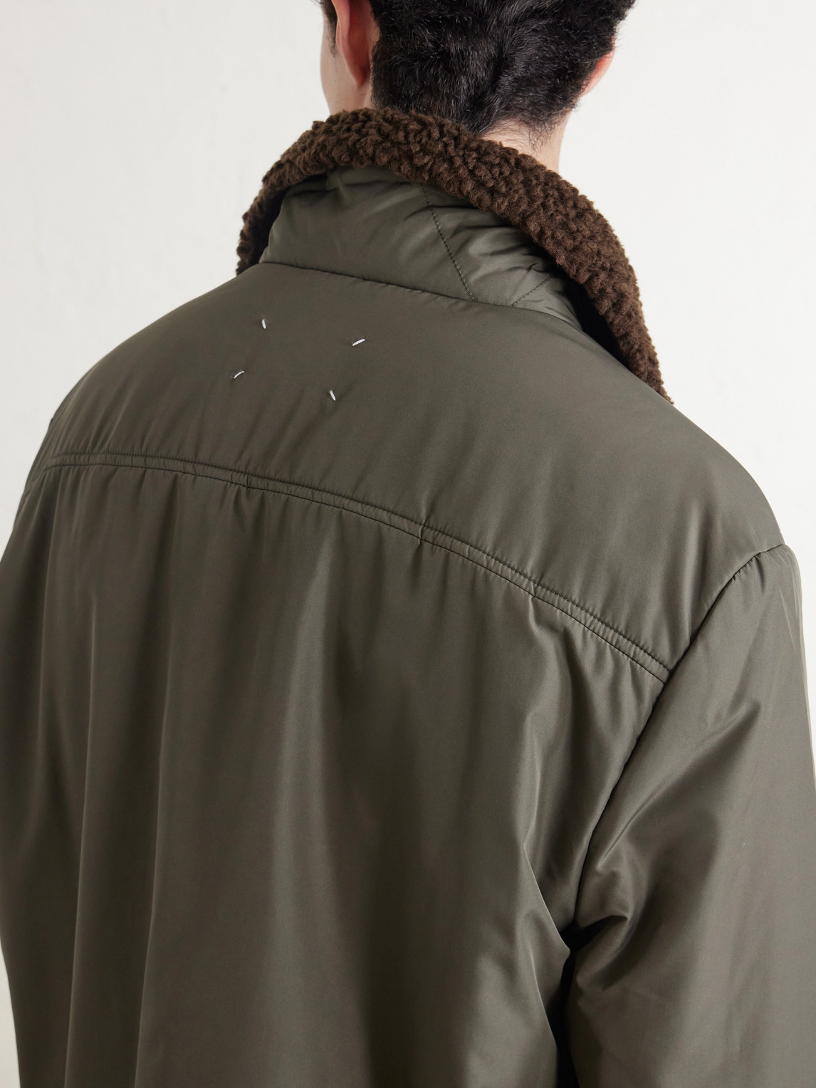 Hunting Plush-Trimmed Shell Jacket
