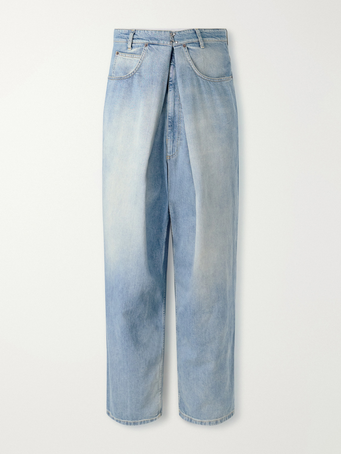 Wrap Wide-Leg Jeans