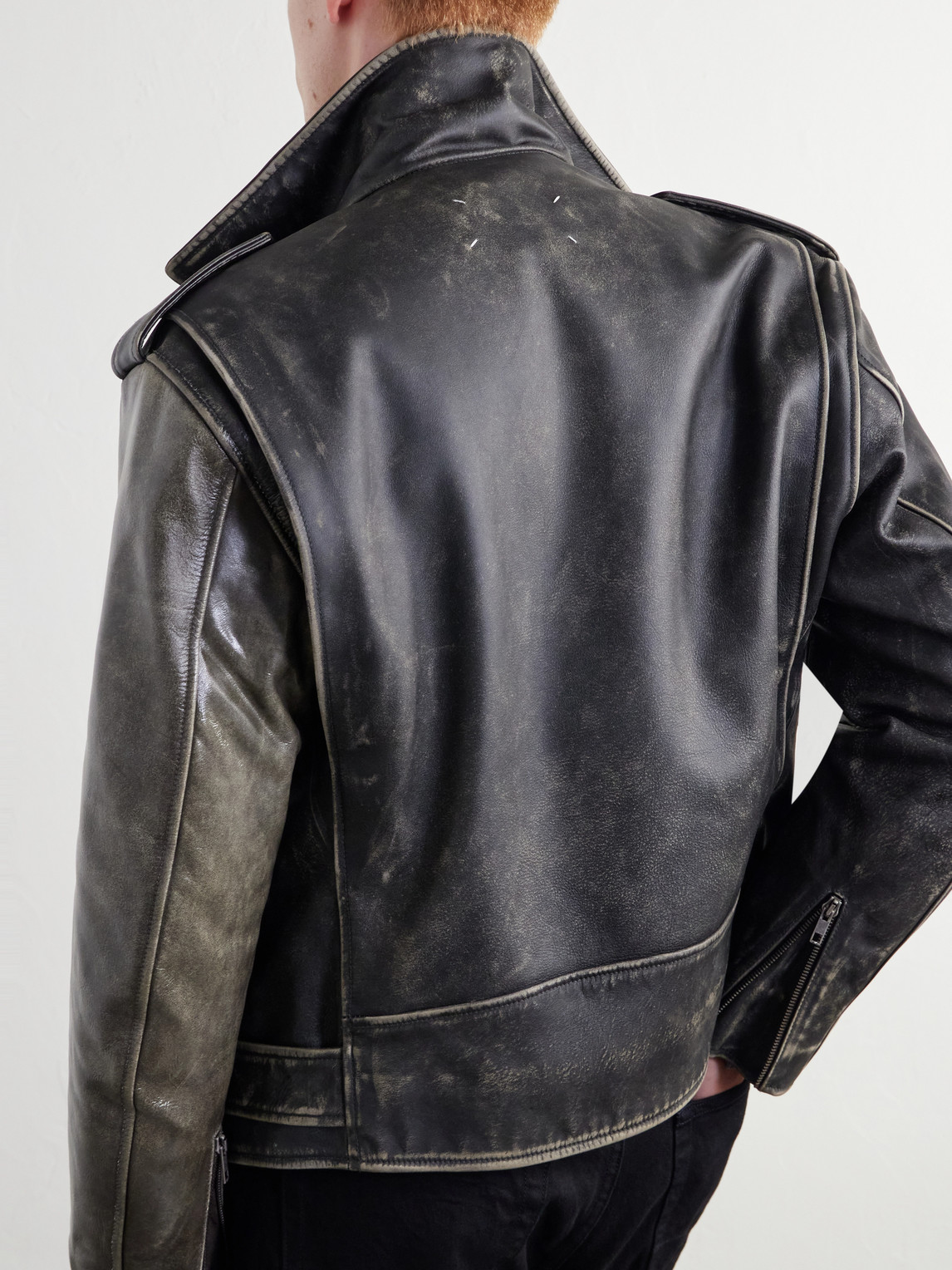 Belted Distressed Leather