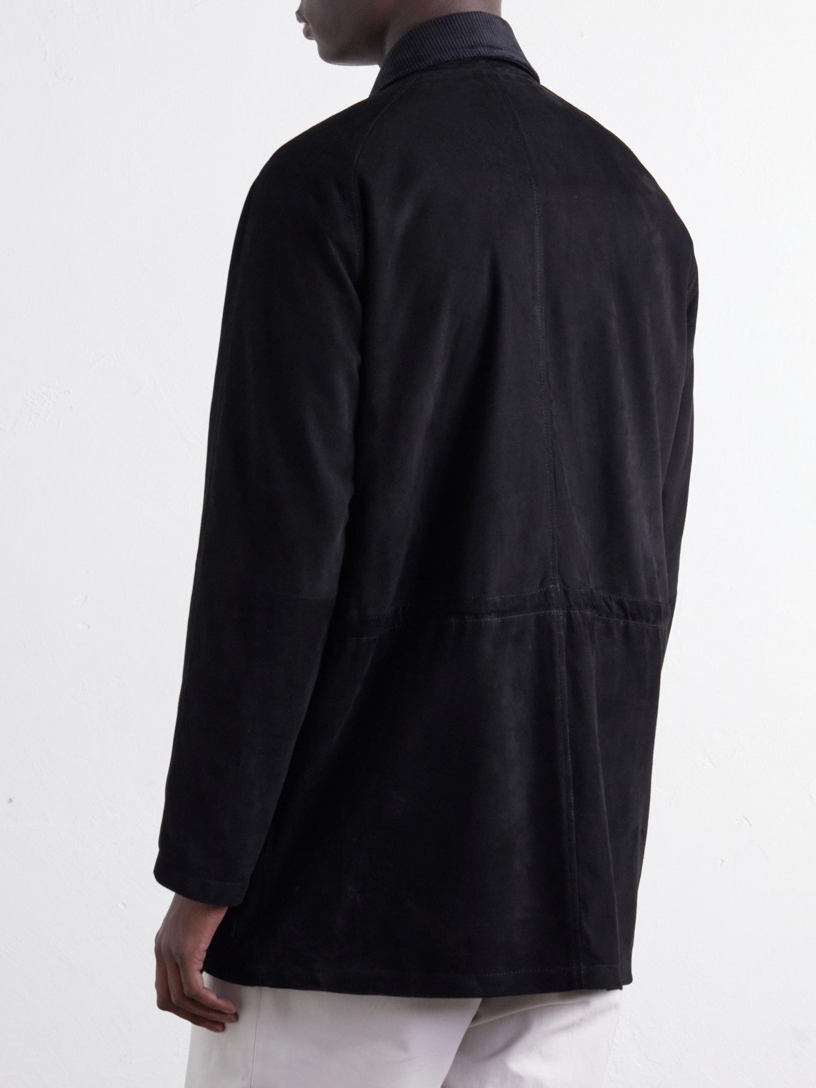 Panelled Corduroy-Trimmed Jacket
