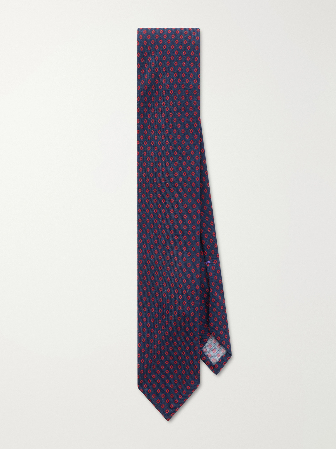 J. Mueser 7cm Diamond-jacquard Wool Tie In Blue