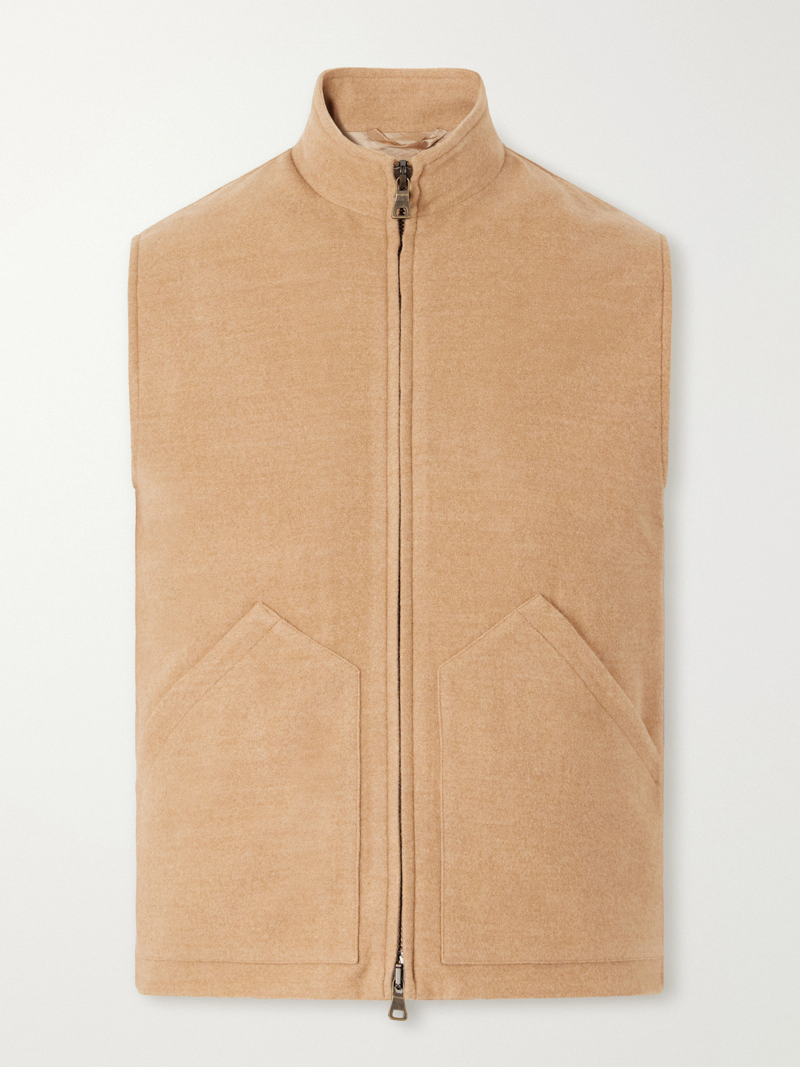 J. Mueser Wool-felt Gilet In Brown
