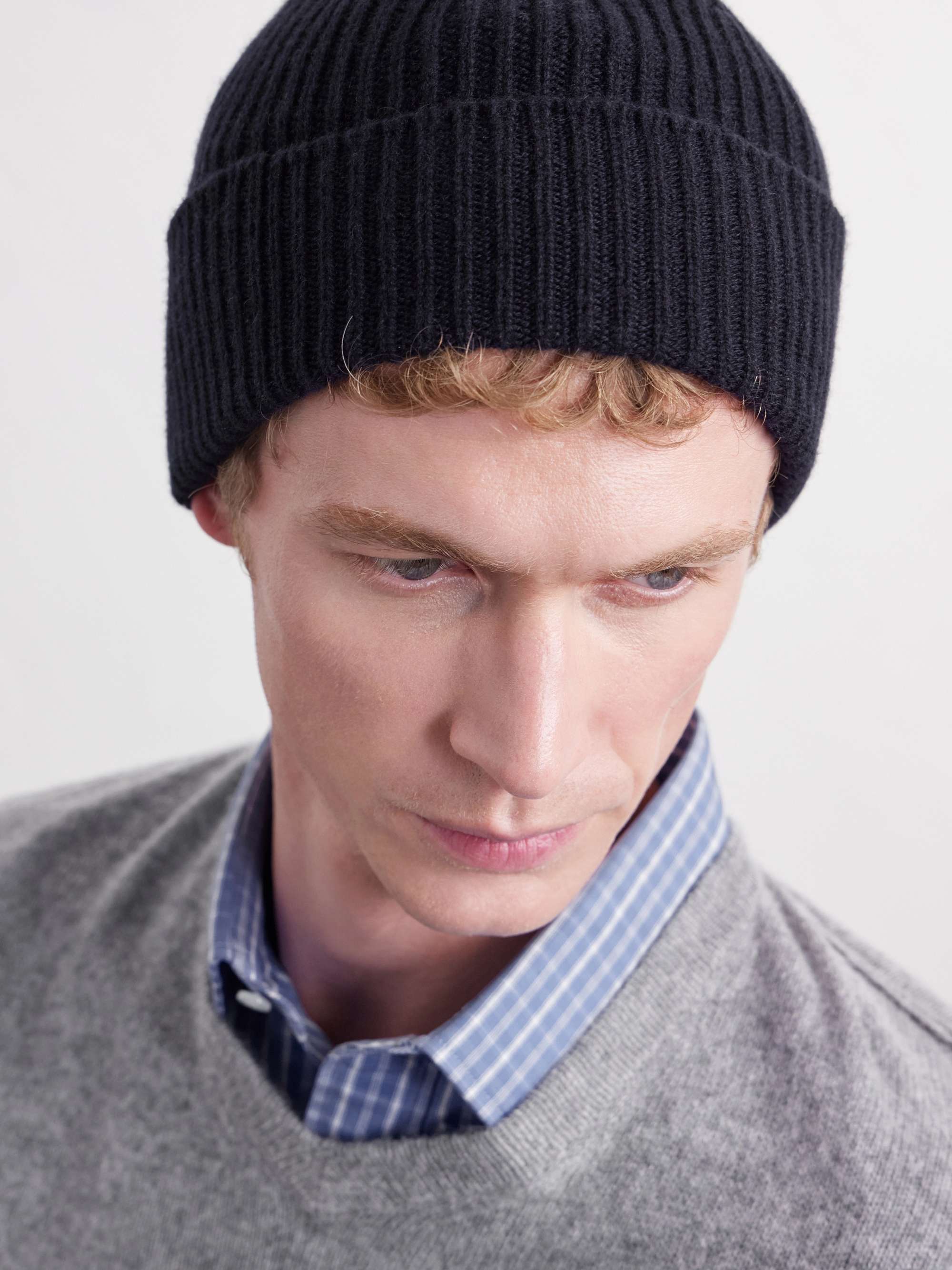 WILLIAM LOCKIE Ribbed Cashmere Hat and Scarf Set
