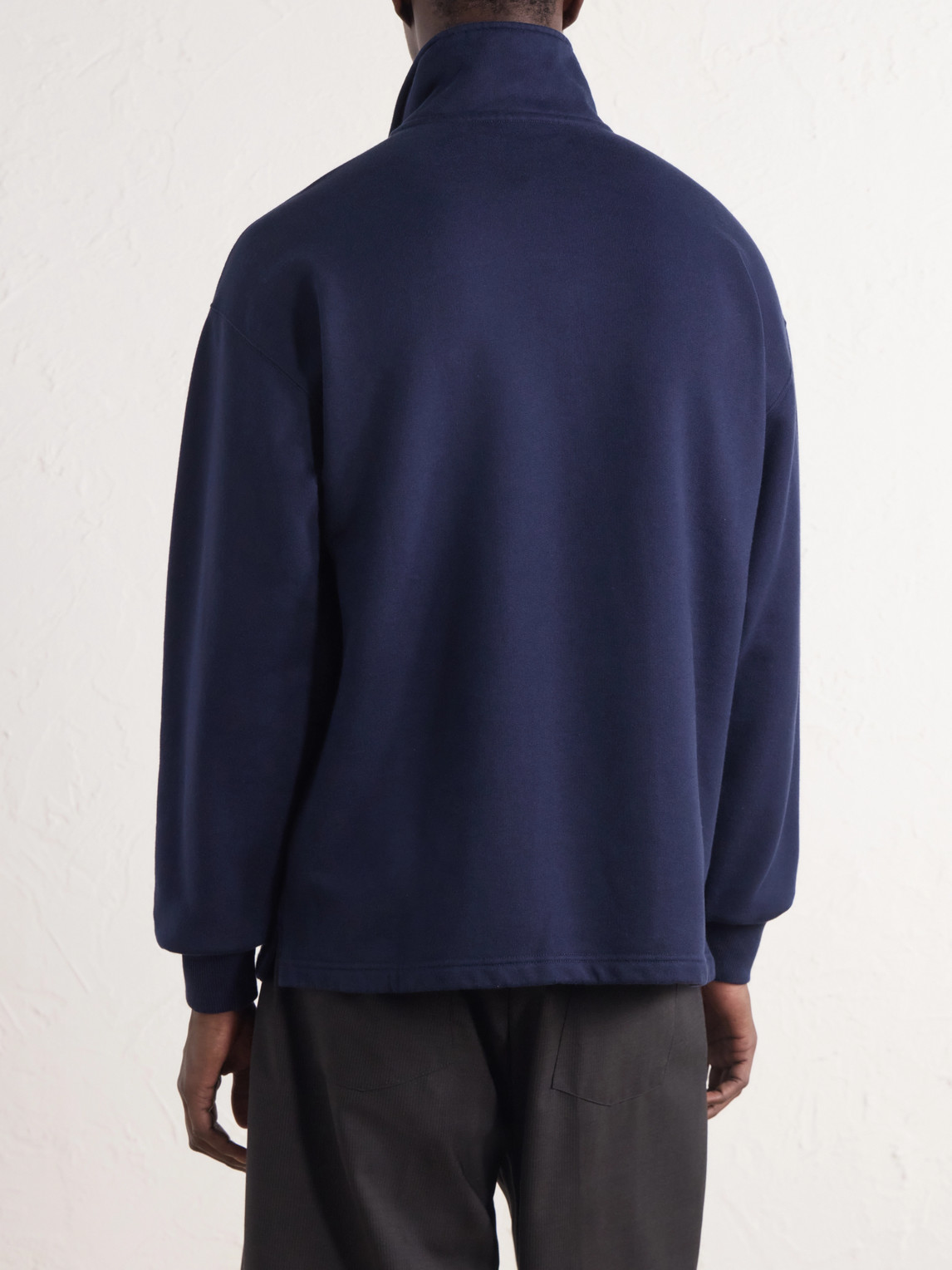 Aimé Leon Dore - Logo-Appliquéd Cotton Half-Zip Sweatshirt