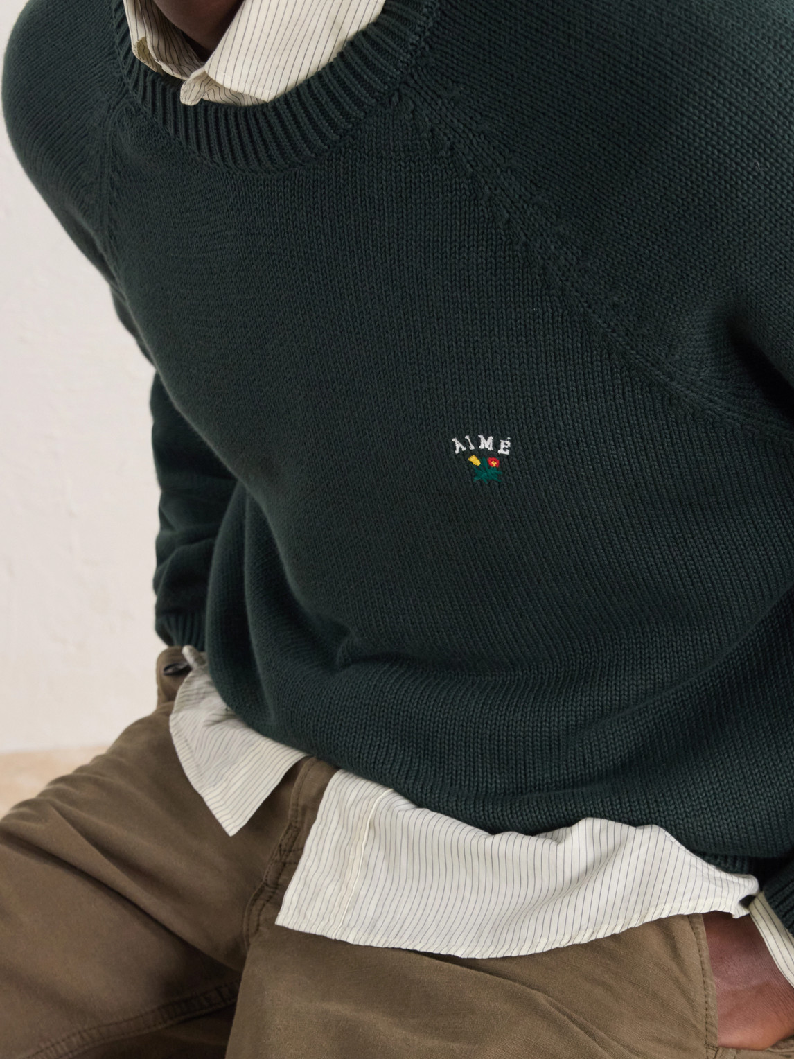 Aimé Leon Dore - Logo-Embroidered Cotton Sweater